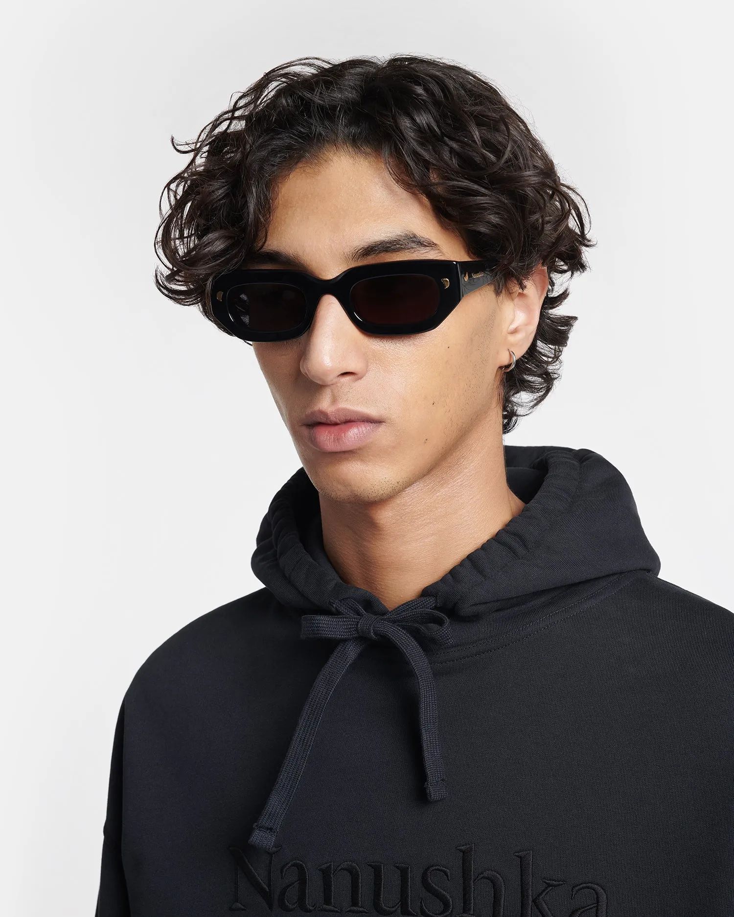 Kadee - Bio-Plastic D-Frame Sunglasses - Black sold by Nanushka product image thumbnail 5