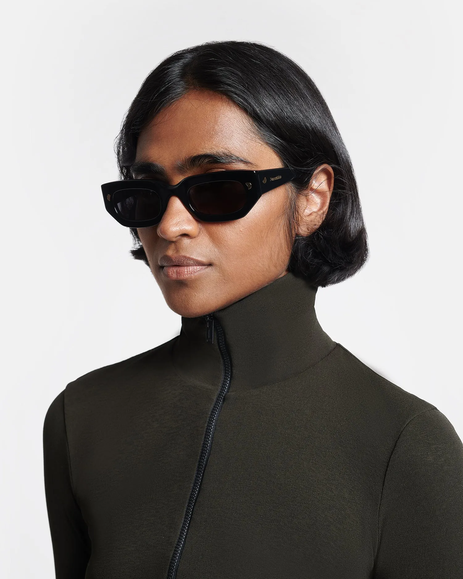 Kadee - Bio-Plastic D-Frame Sunglasses - Black sold by Nanushka product image thumbnail 4