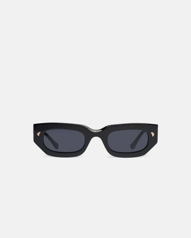 Kadee - Bio-Plastic D-Frame Sunglasses - Black sold by Nanushka
