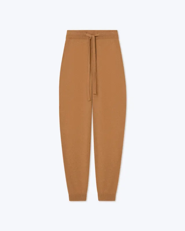 Ylia - Sale Cashmere-Blend Track Pants - Camel sold by Nanushka