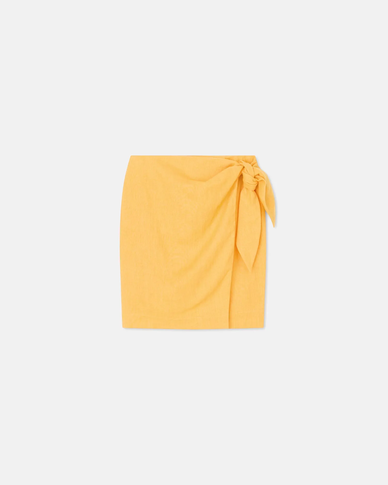 Keona - Sale Linen Wrap Skirt - Orange Pf23 sold by Nanushka