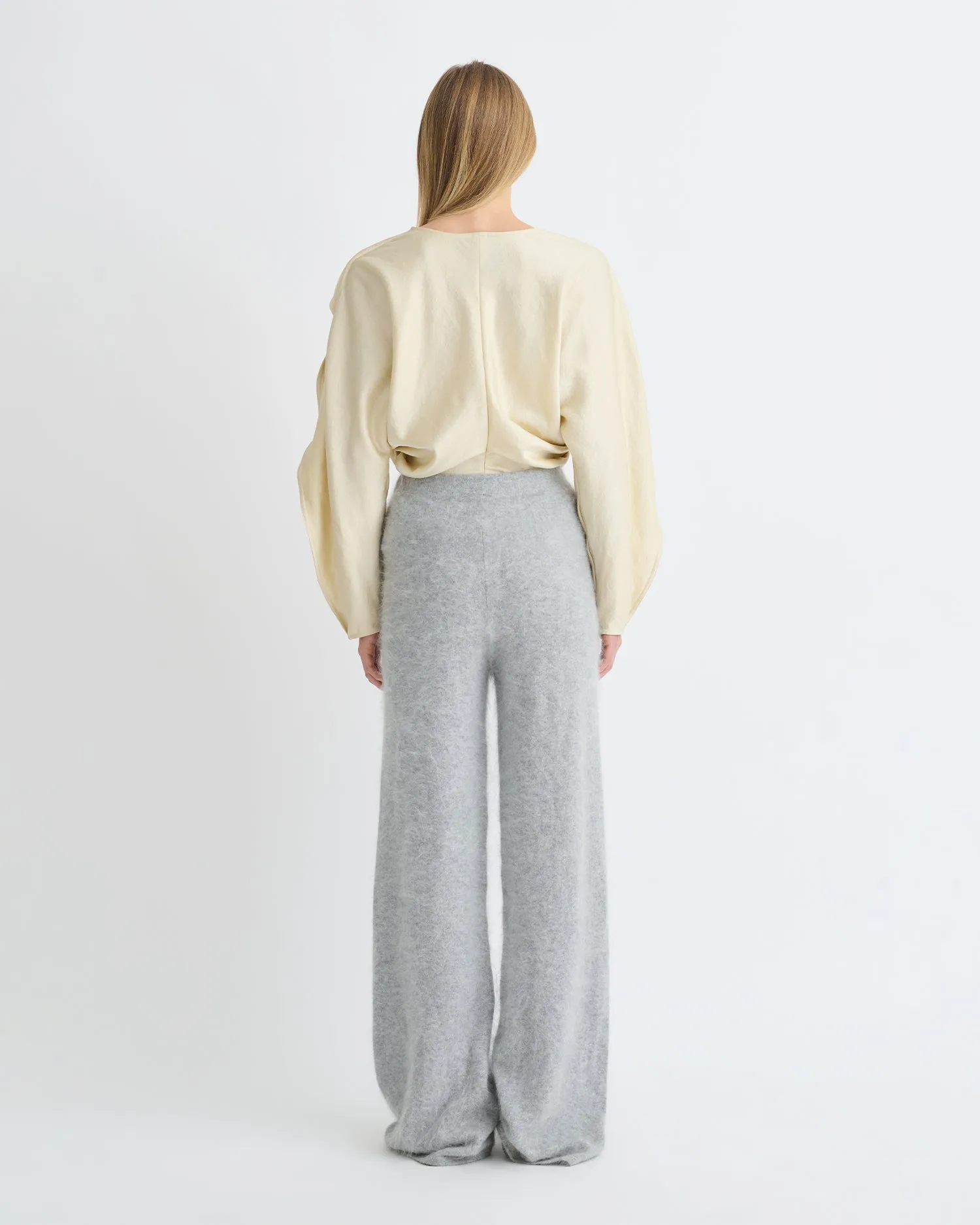Ewerly - Brushed Cashmere Pants - Grey sold by Nanushka product image thumbnail 4