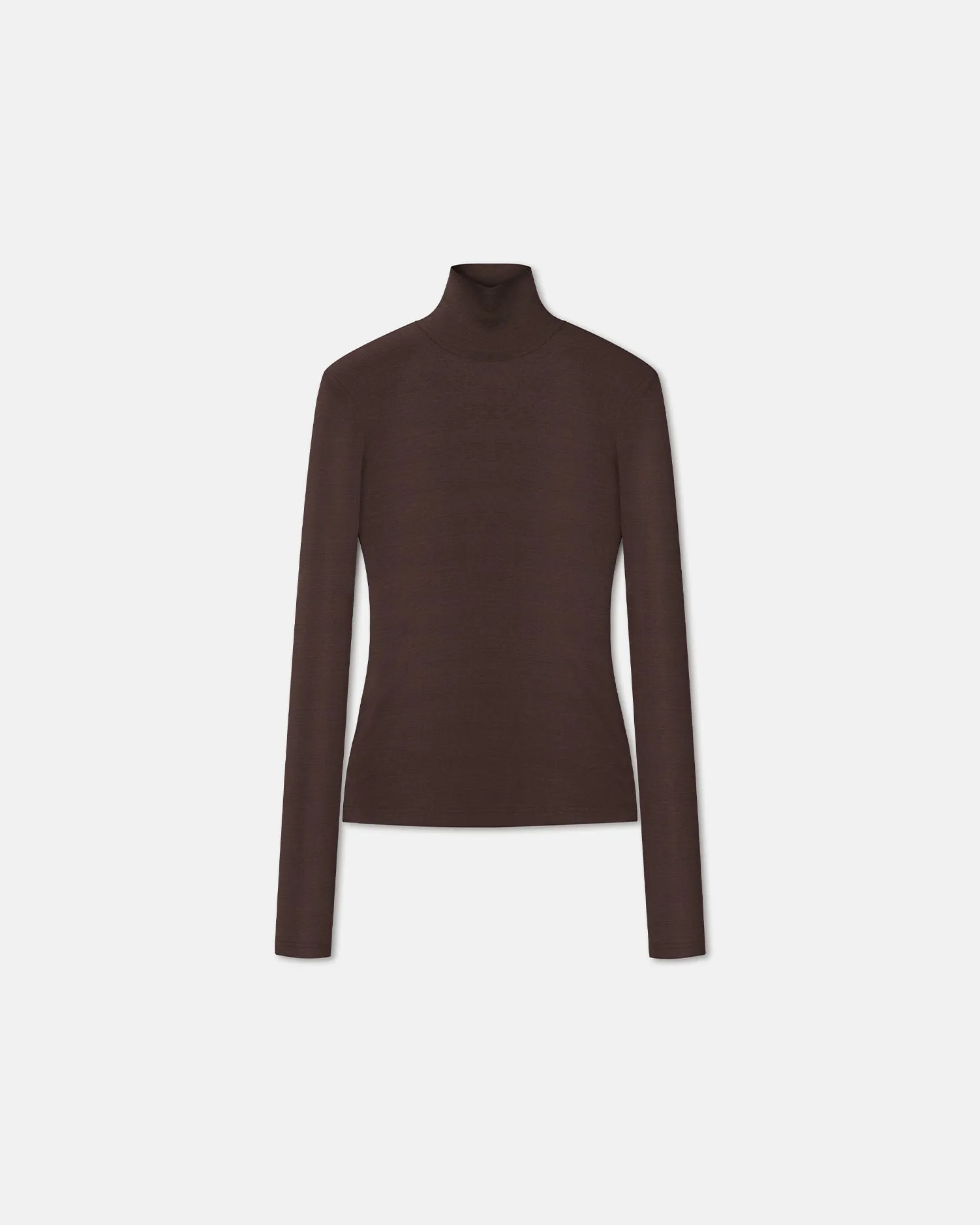 Josa - Mesh-Jersey Turtleneck Top - Nutmeg sold by Nanushka product image thumbnail 4