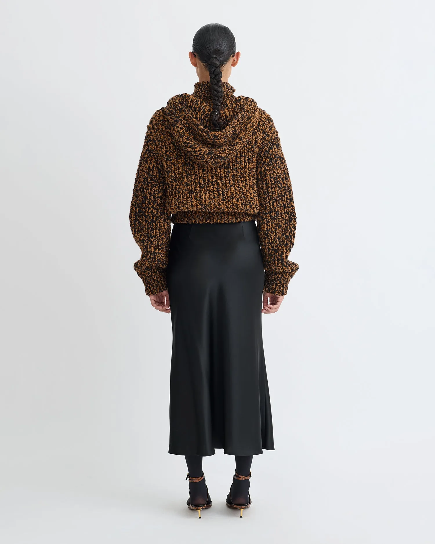Sonnet - Mouline Slub Wool Jacket - Rust/Black sold by Nanushka product image thumbnail 3