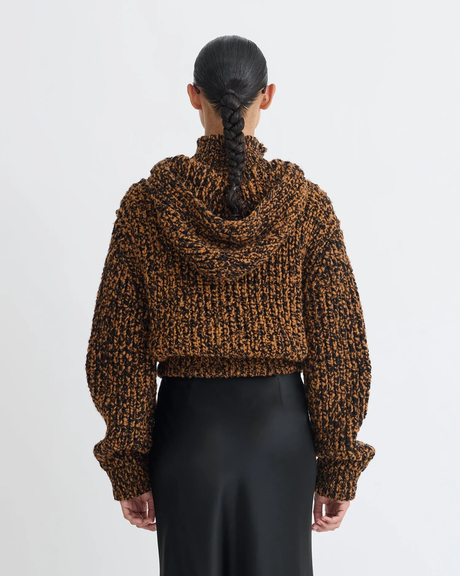 Sonnet - Mouline Slub Wool Jacket - Rust/Black sold by Nanushka product image thumbnail 5