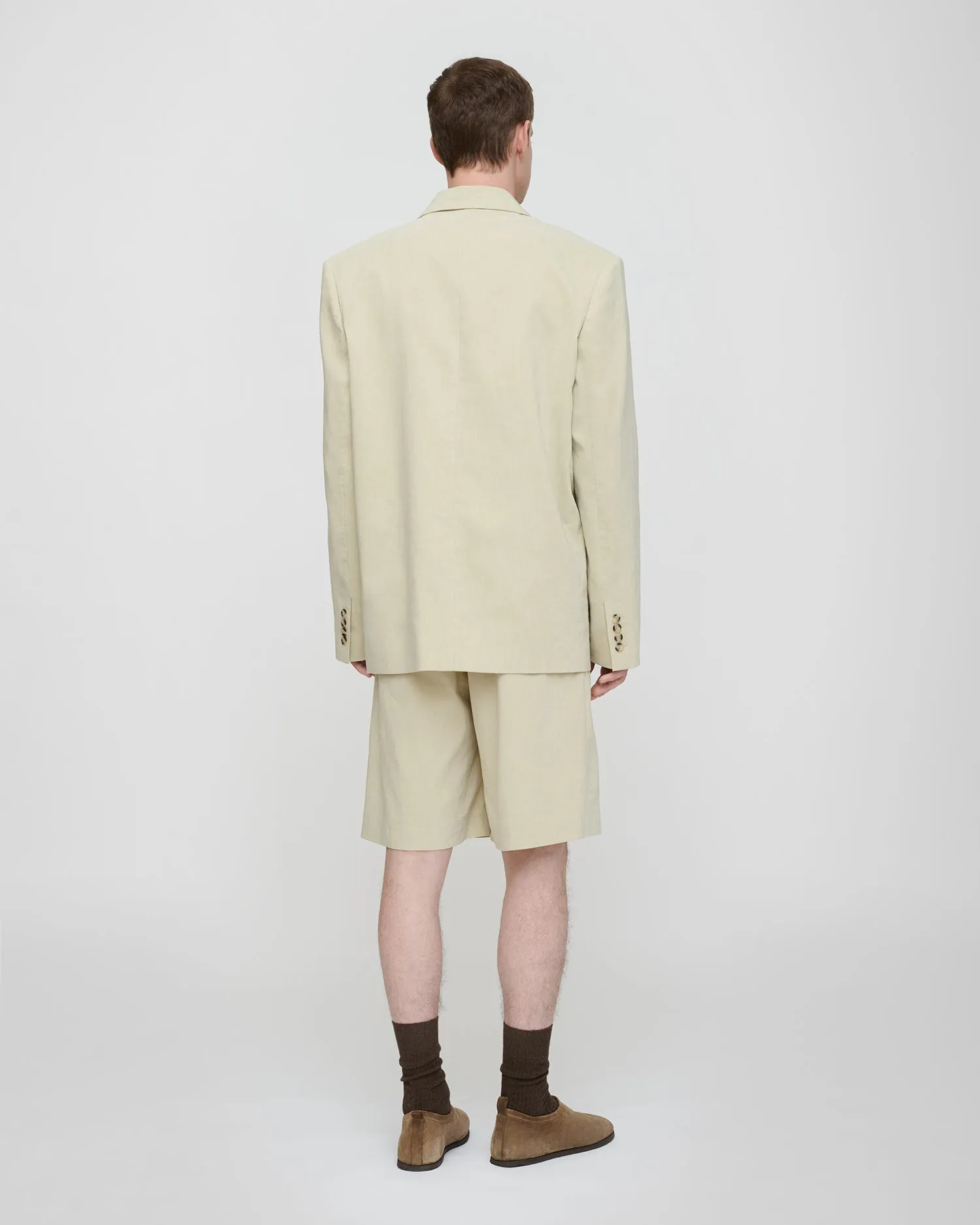 Anselm - Double-breasted blazer - Faded Sage sold by Nanushka product image thumbnail 2