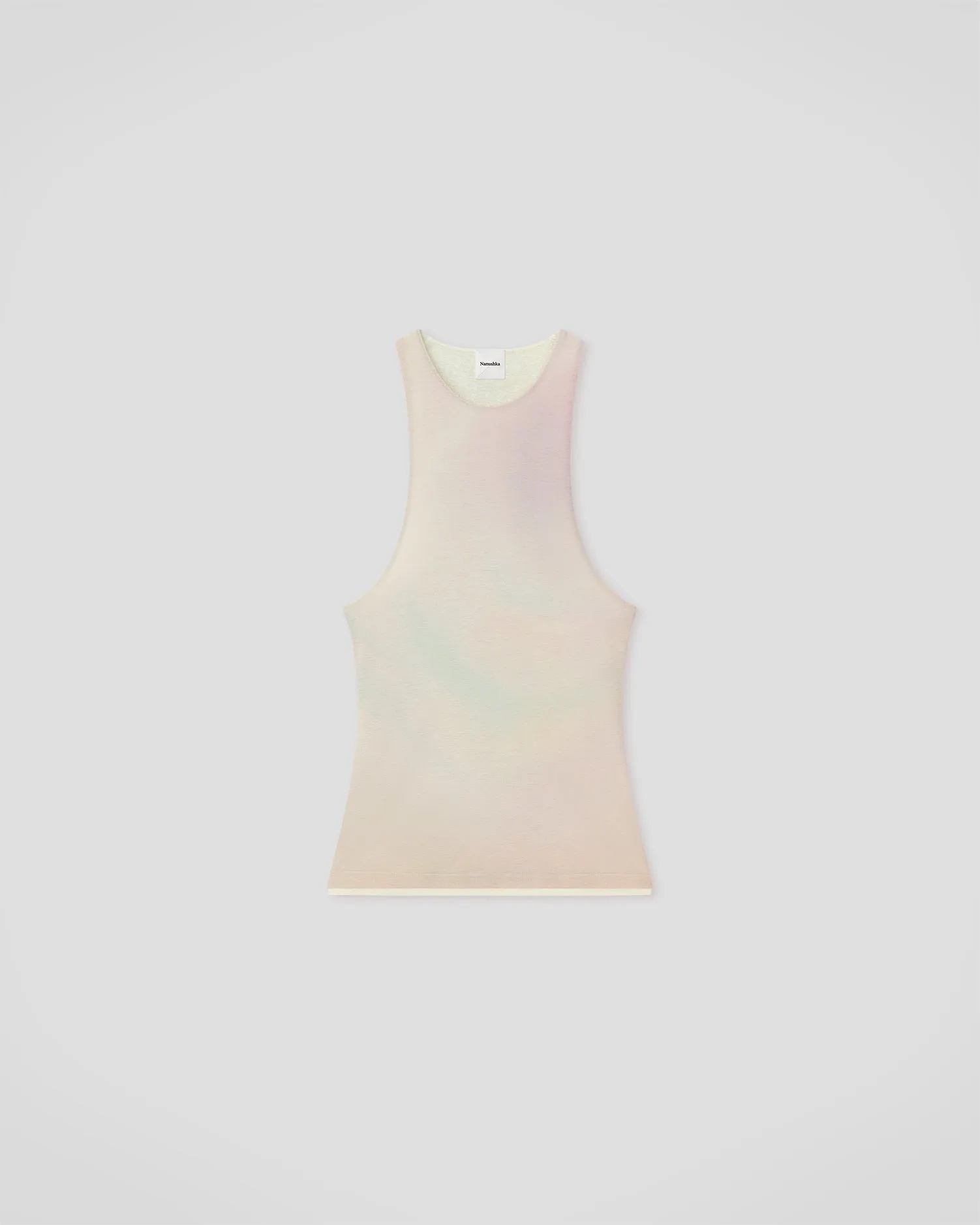 Anila - Mesh Jersey Tank - Sunrise Haze sold by Nanushka