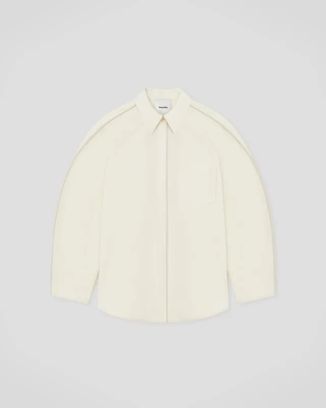 Arsemia - Studio Cotton Shirt - Creme sold by Nanushka