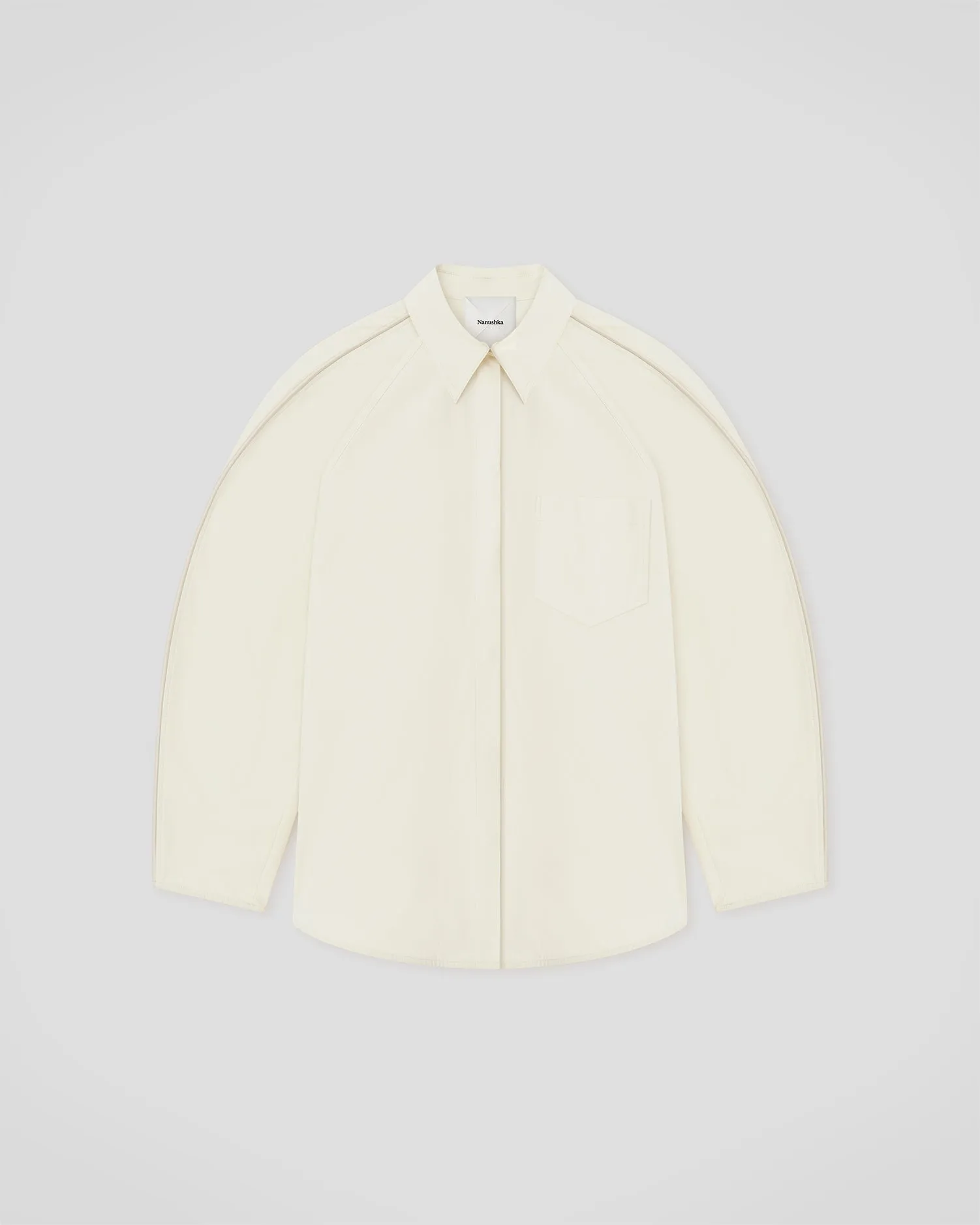 Arsemia - Studio Cotton Shirt - Creme sold by Nanushka