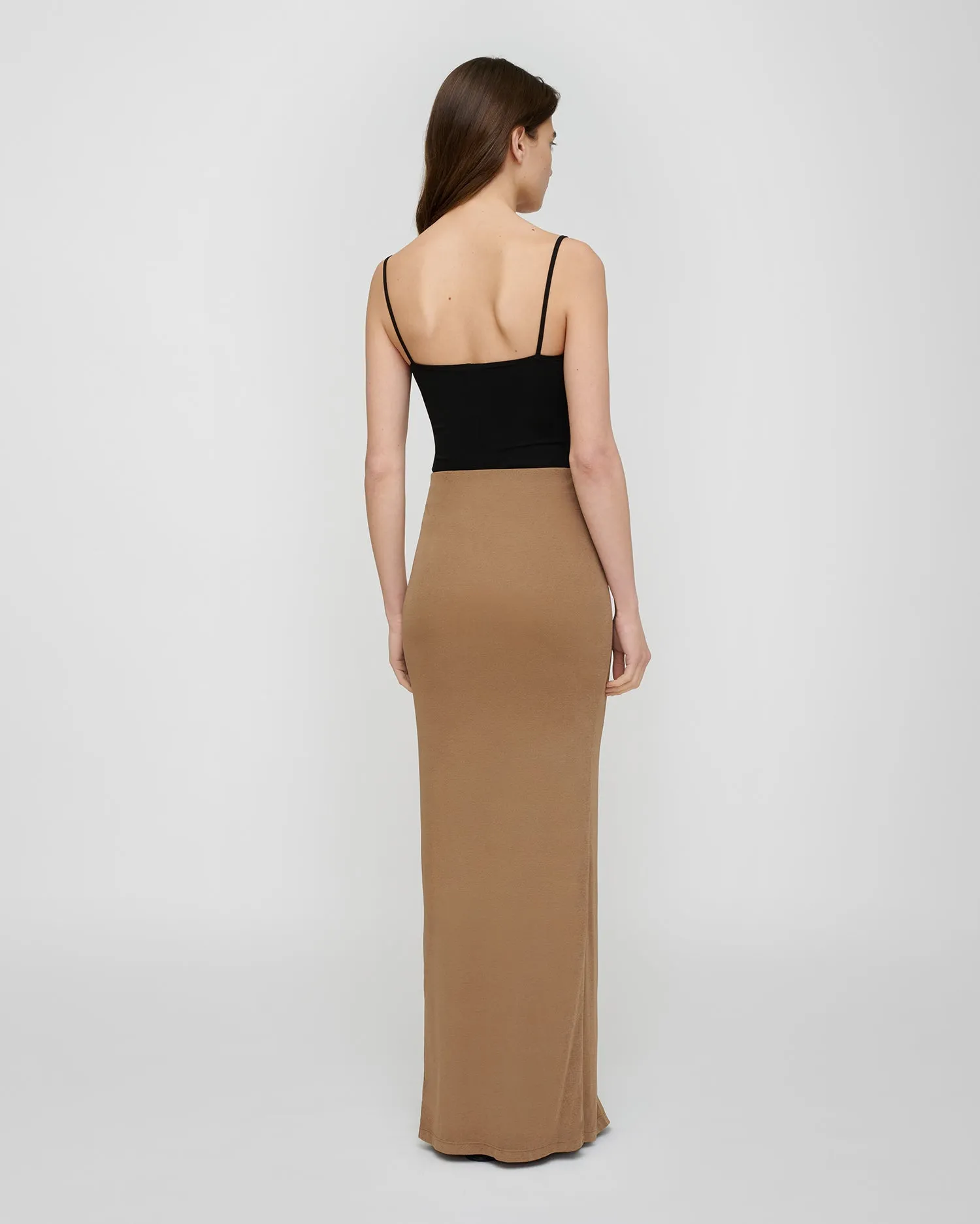 Mahika - Mesh Jersey Skirt - Light Mocha sold by Nanushka product image thumbnail 4