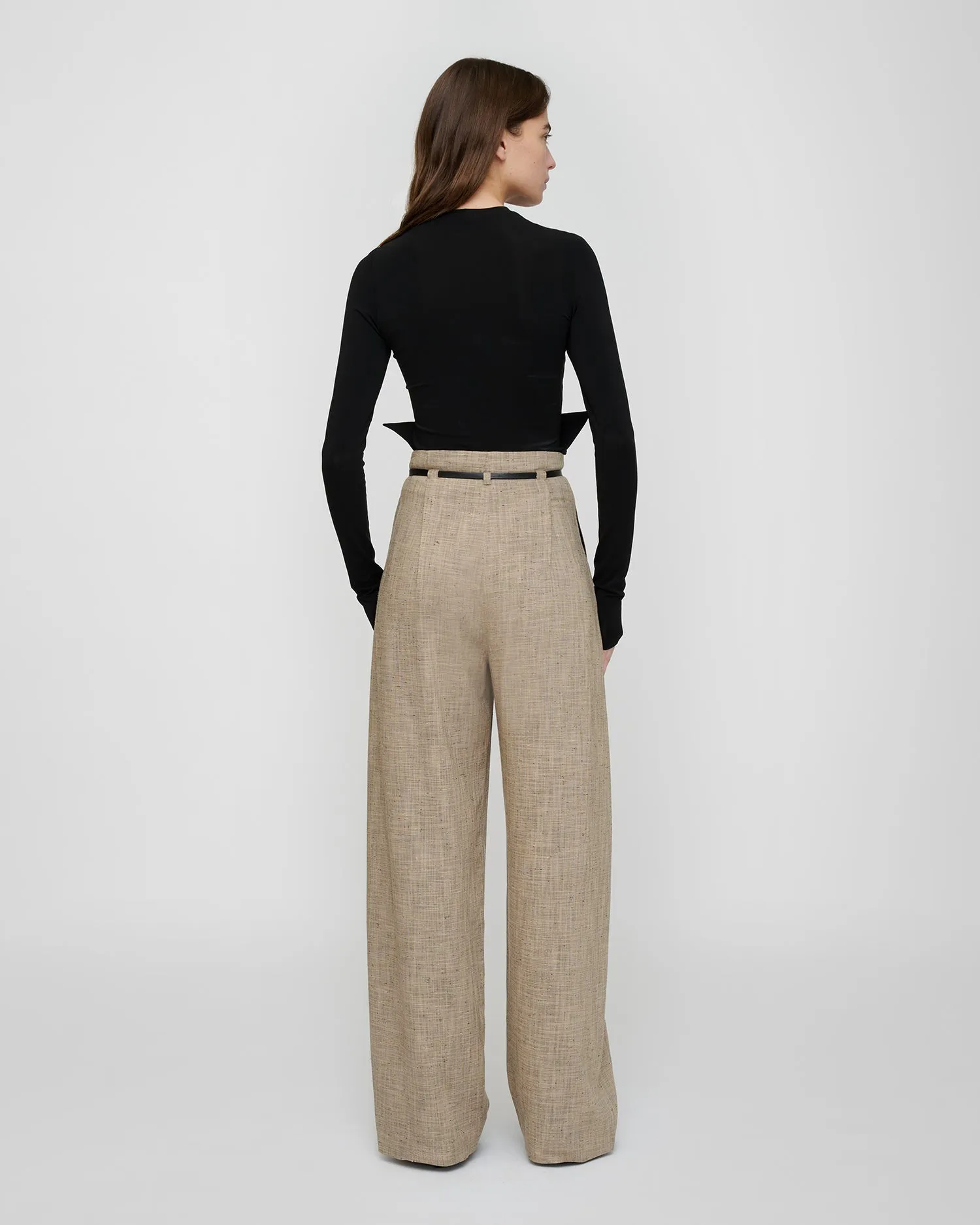 Raveen - Fluid Jersey Top - Black sold by Nanushka product image thumbnail 5