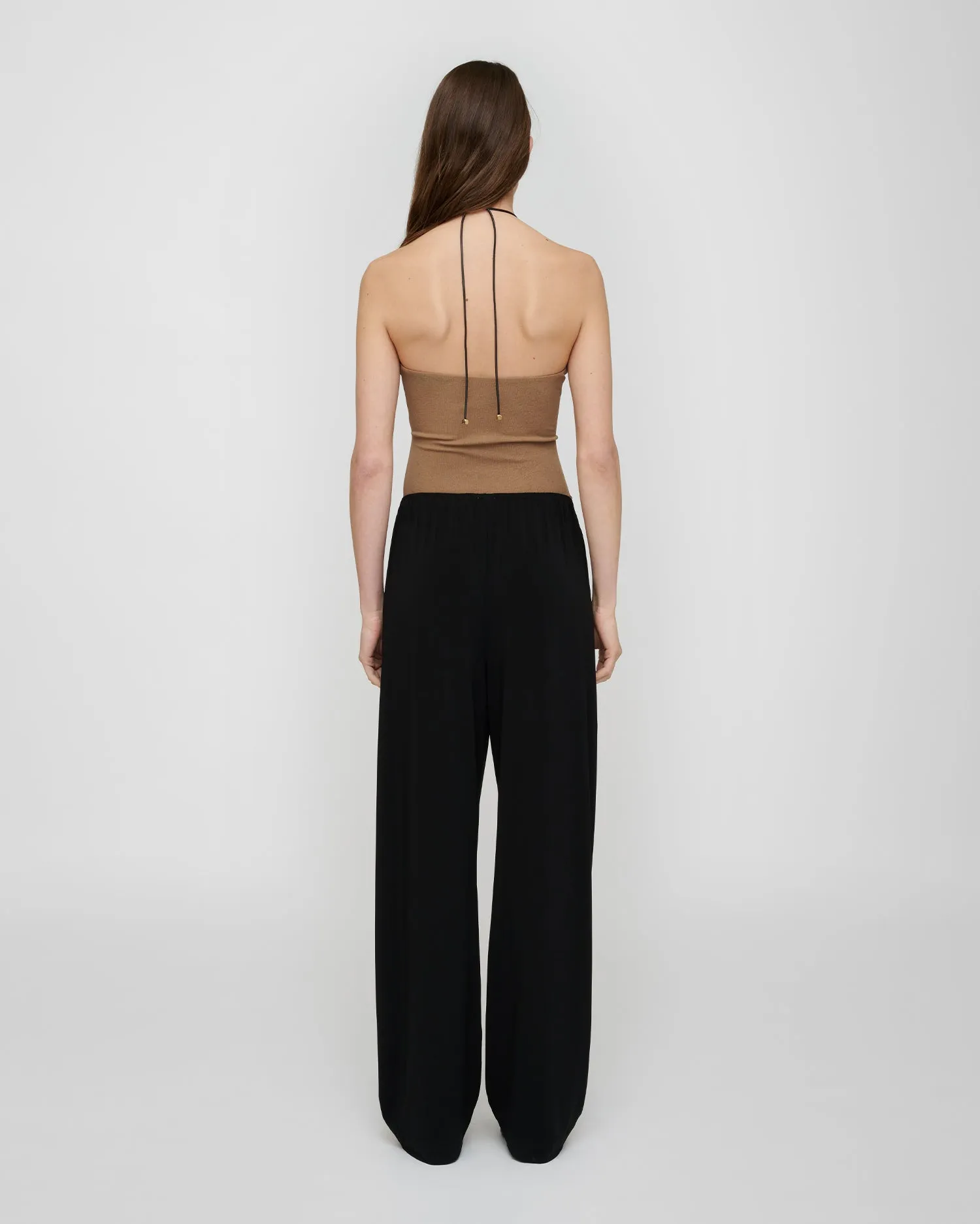 Zoela - Fluid Jersey Pants - Black sold by Nanushka product image thumbnail 4