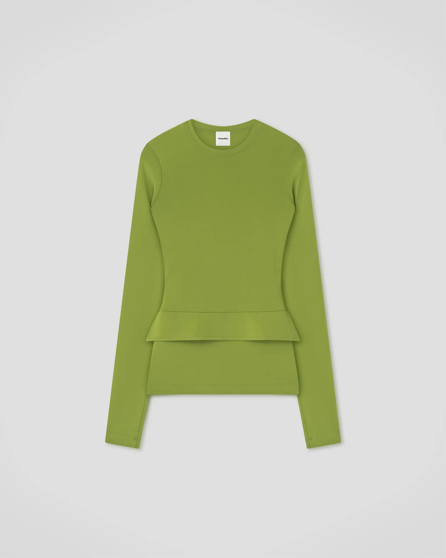Raveen - Fluid Jersey Top - Green sold by Nanushka product image thumbnail 5