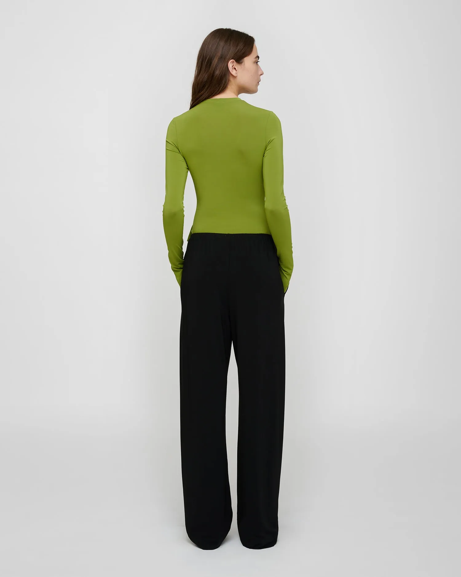 Raveen - Fluid Jersey Top - Green sold by Nanushka product image thumbnail 4