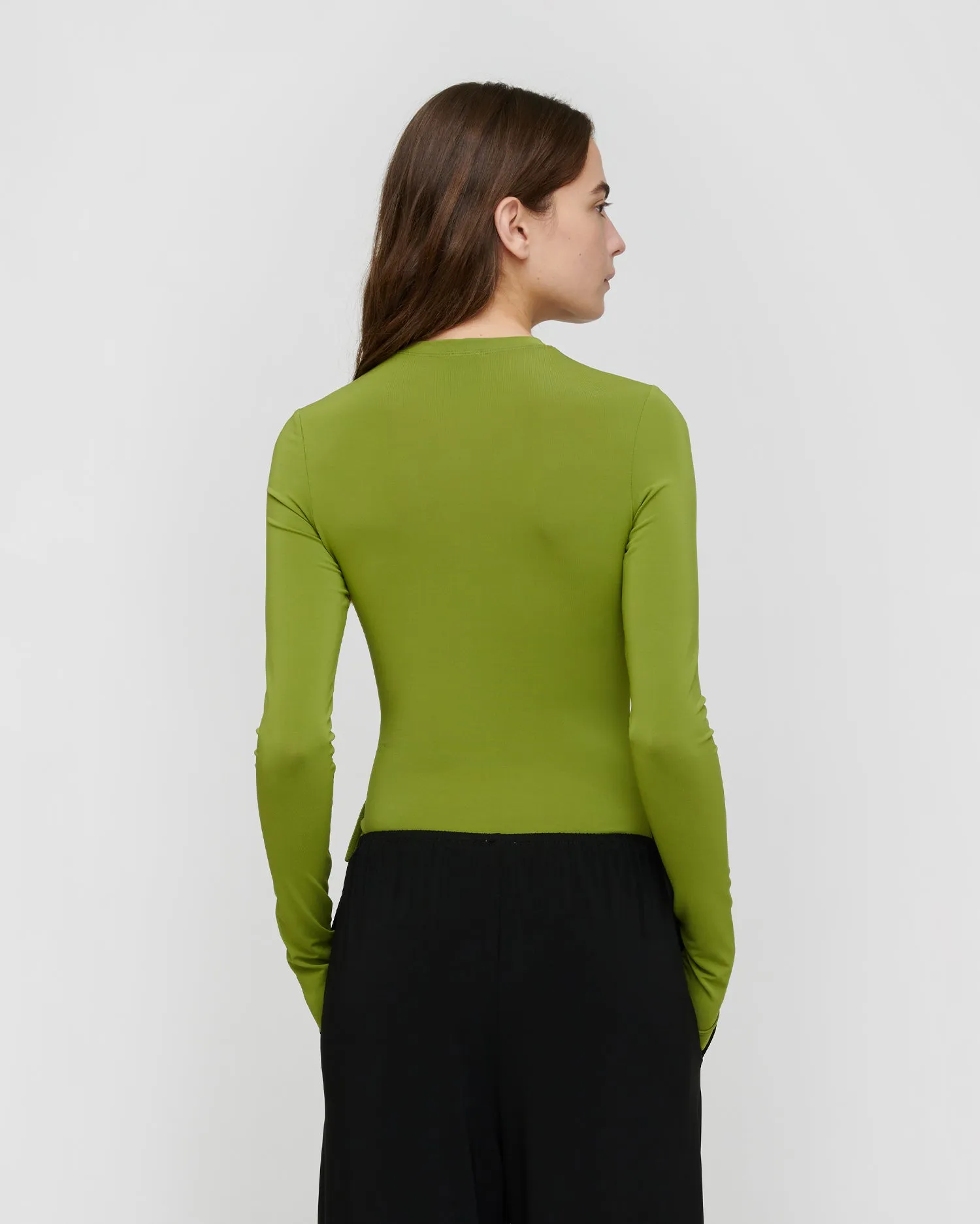 Raveen - Fluid Jersey Top - Green sold by Nanushka product image thumbnail 2