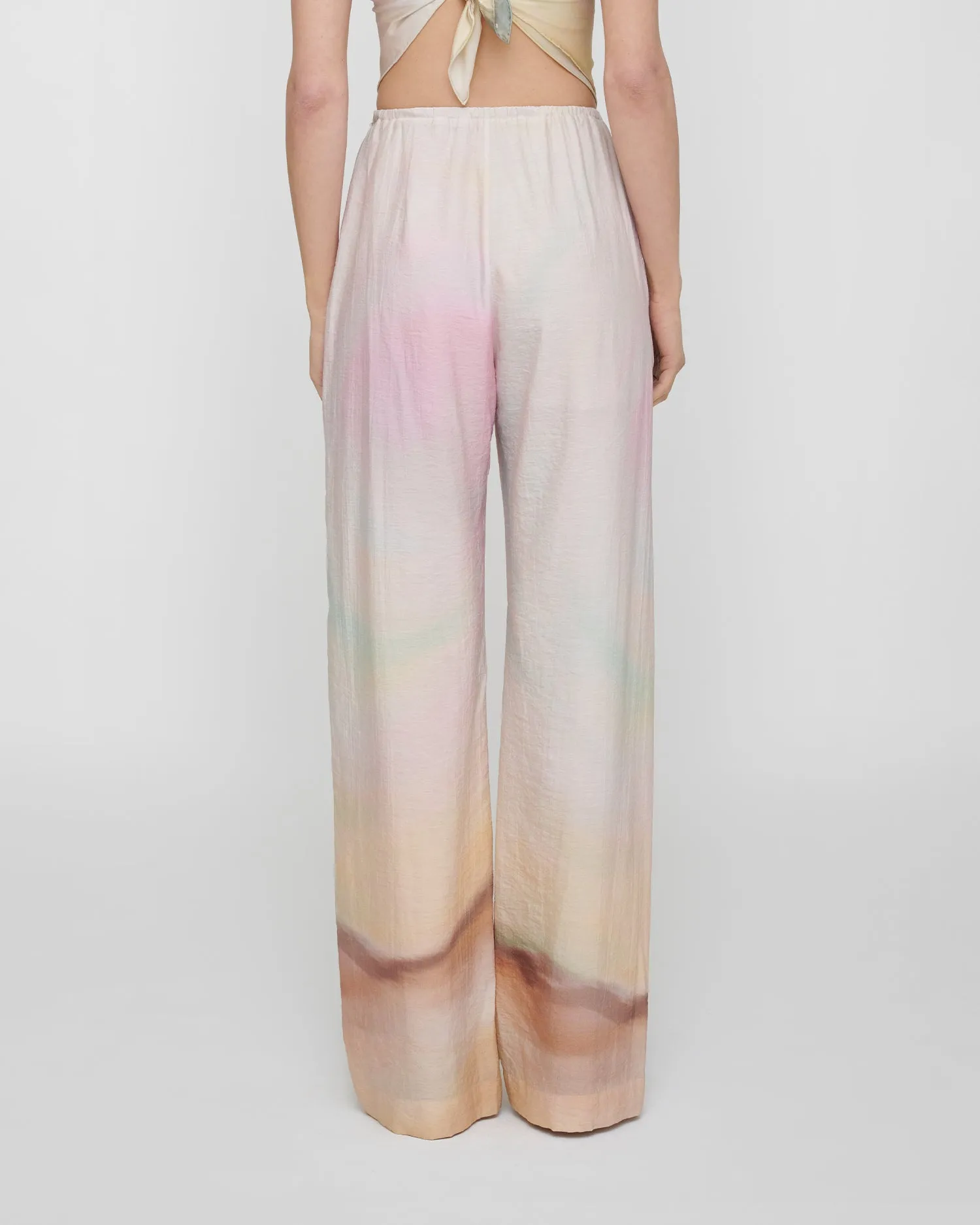 Arvenn - Crinkled Viscose Pants - Sunrise Haze sold by Nanushka product image thumbnail 2