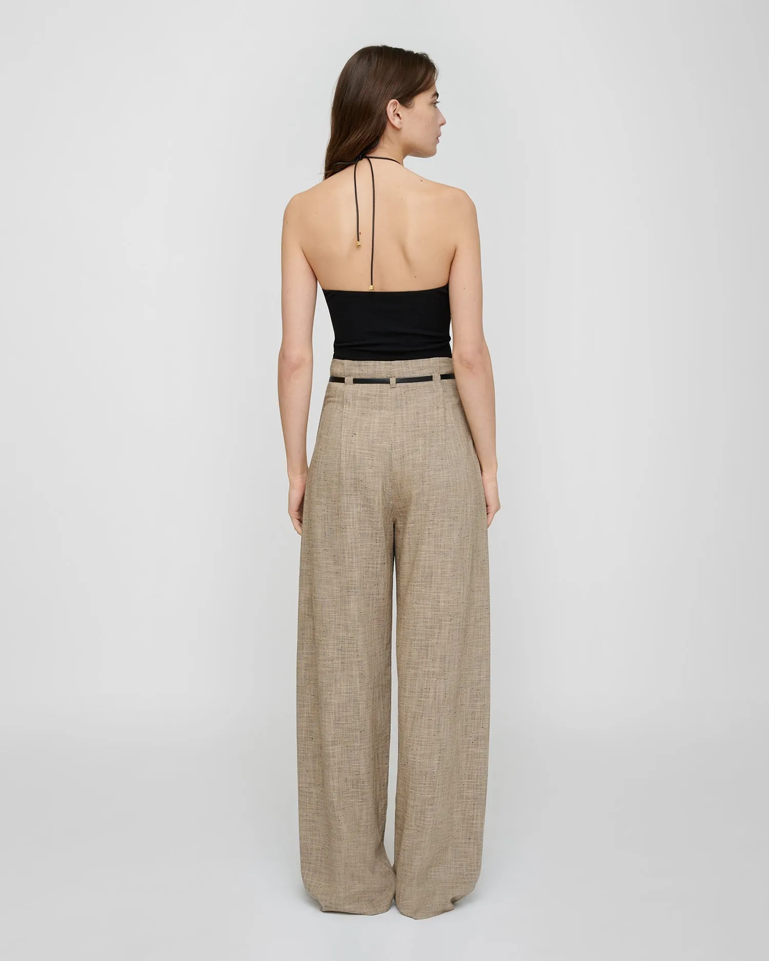 Shila - Mesh Jersey Top - Black sold by Nanushka product image thumbnail 2