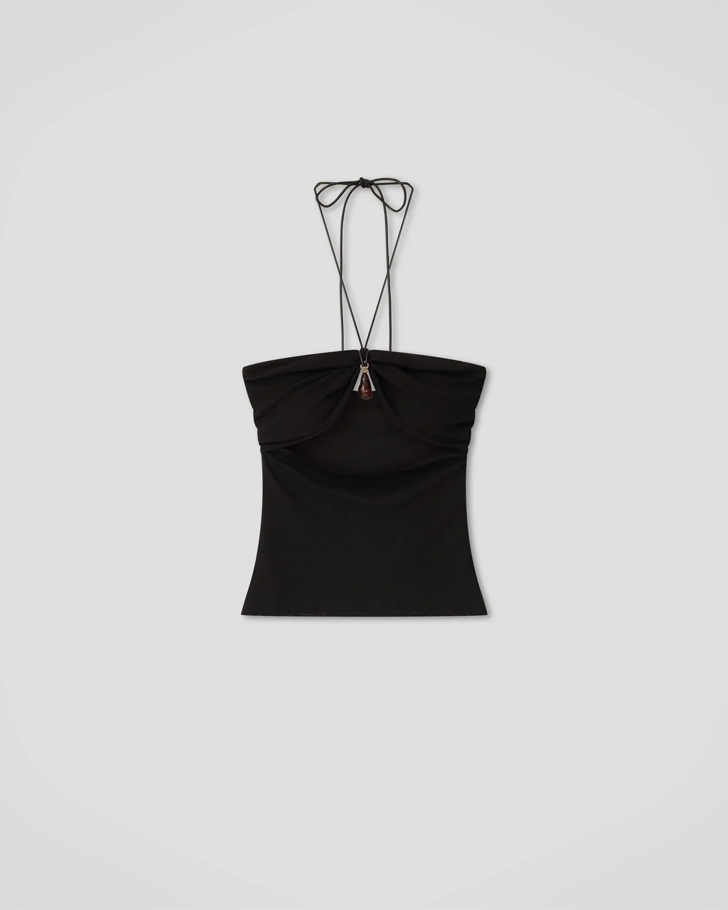 Shila - Mesh Jersey Top - Black sold by Nanushka product image thumbnail 5
