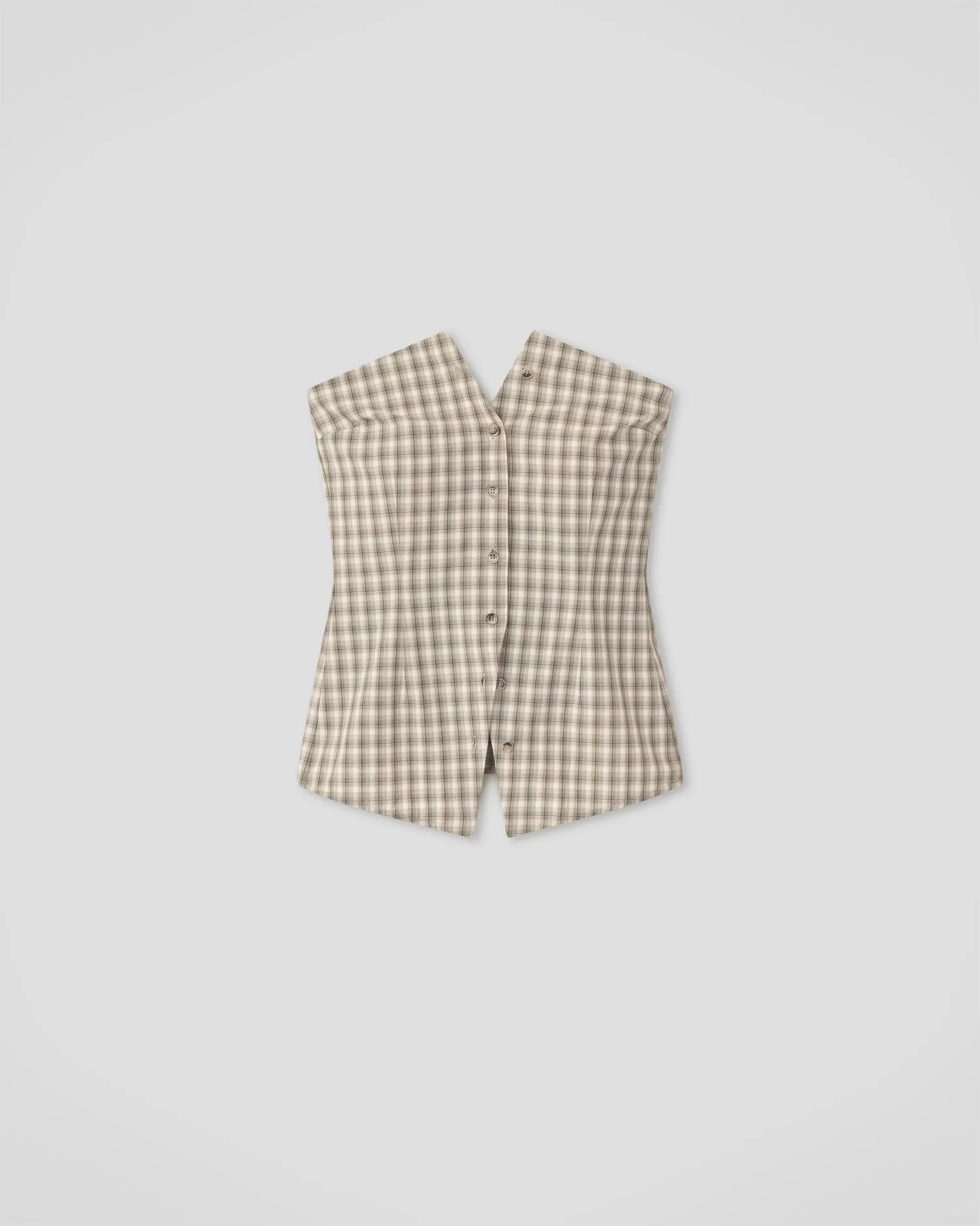 Brites - Shirt - Creme/Grey sold by Nanushka