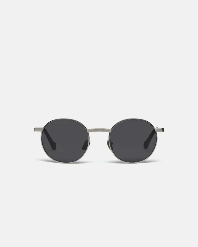 Pola - Metal Round-Frame Sunglasses - Silver sold by Nanushka