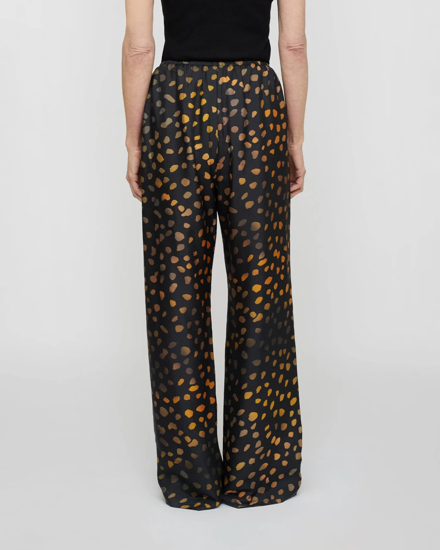 Arvenn - Twill Silk Pants - Moonlit Dots sold by Nanushka product image thumbnail 4