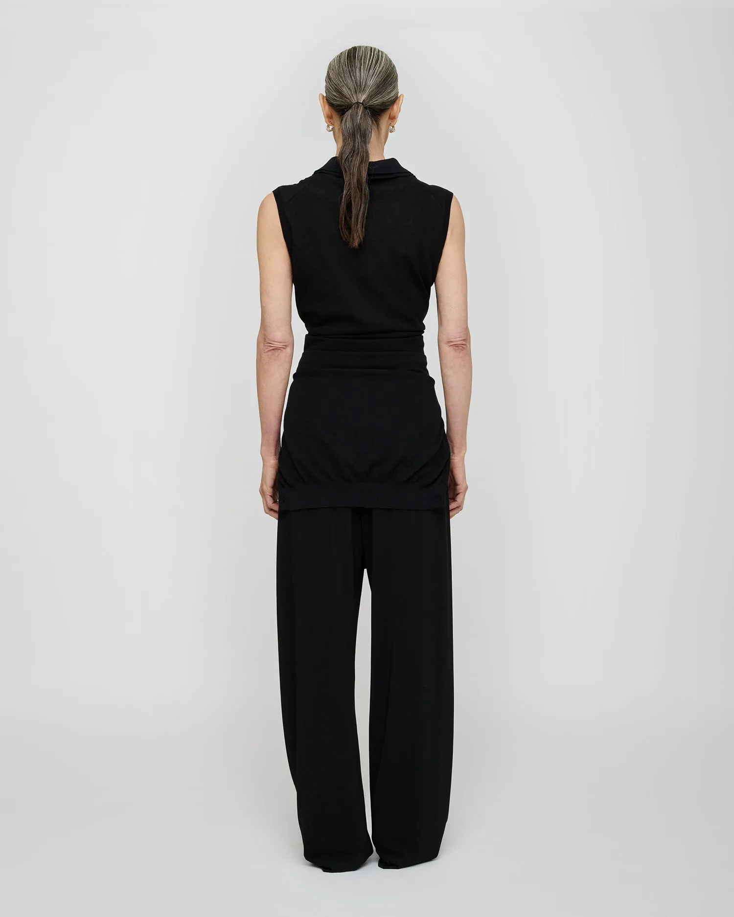 Nila - Superfine Cotton Dress - Black sold by Nanushka product image thumbnail 2