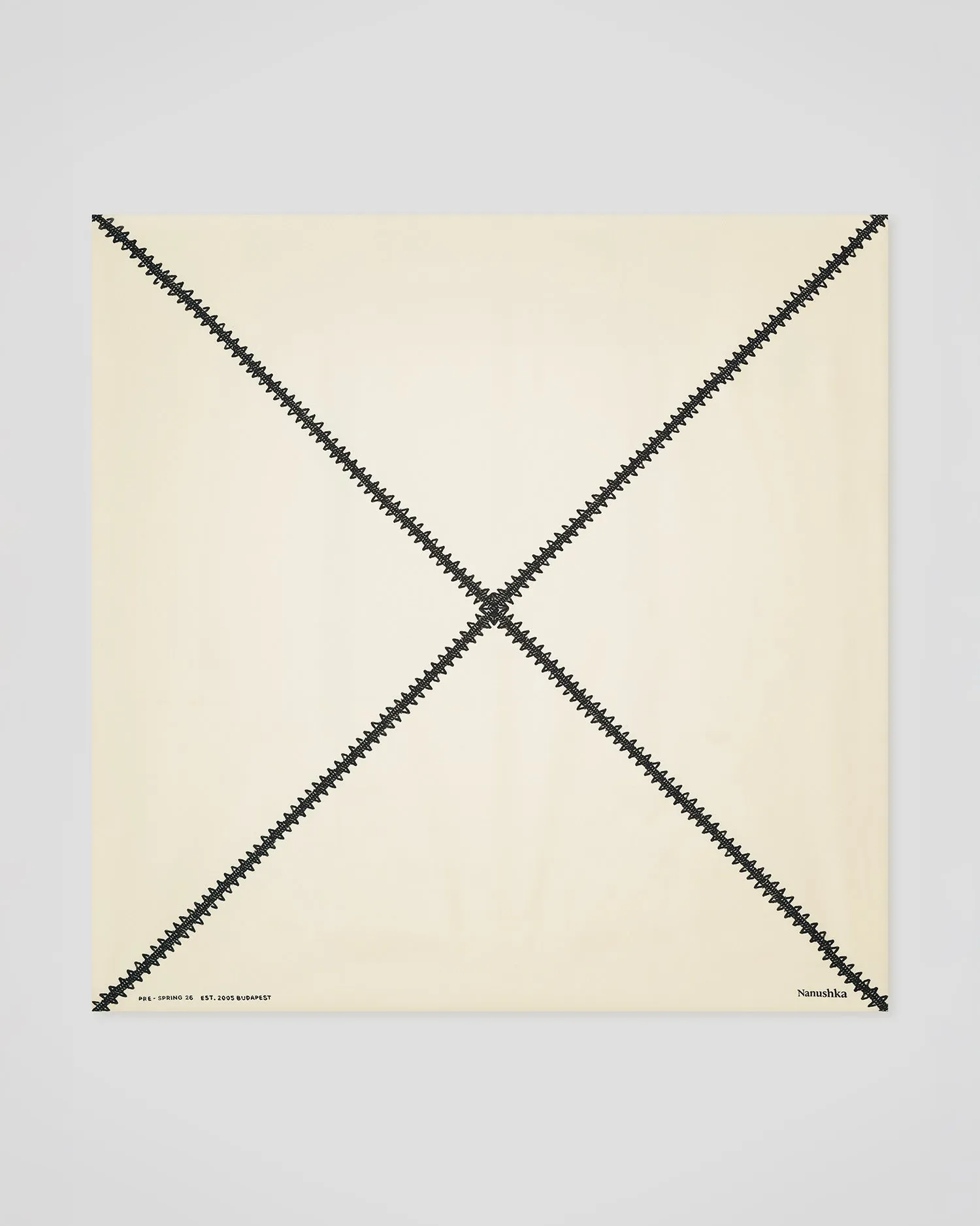 Miani - Silk Scarf - Origami Creme sold by Nanushka