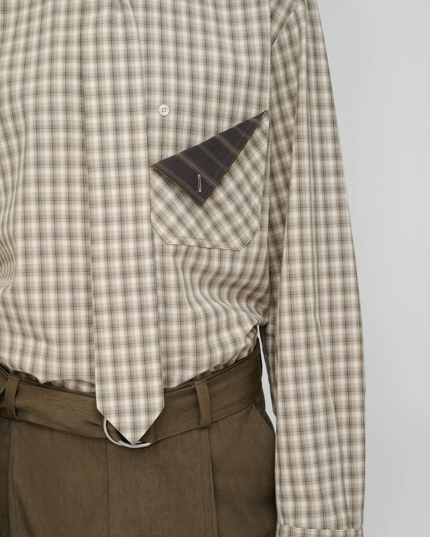Saturnio - Shirt - Creme/Grey sold by Nanushka product image thumbnail 4