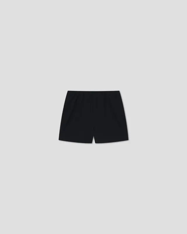 Dylla - Relaxed Fit  Linen Suiting Shorts - Black made by Nanushka