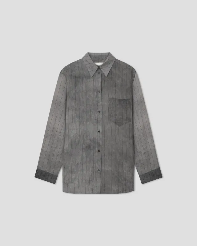 Chaska - Oversized shirt - Grey made by Nanushka