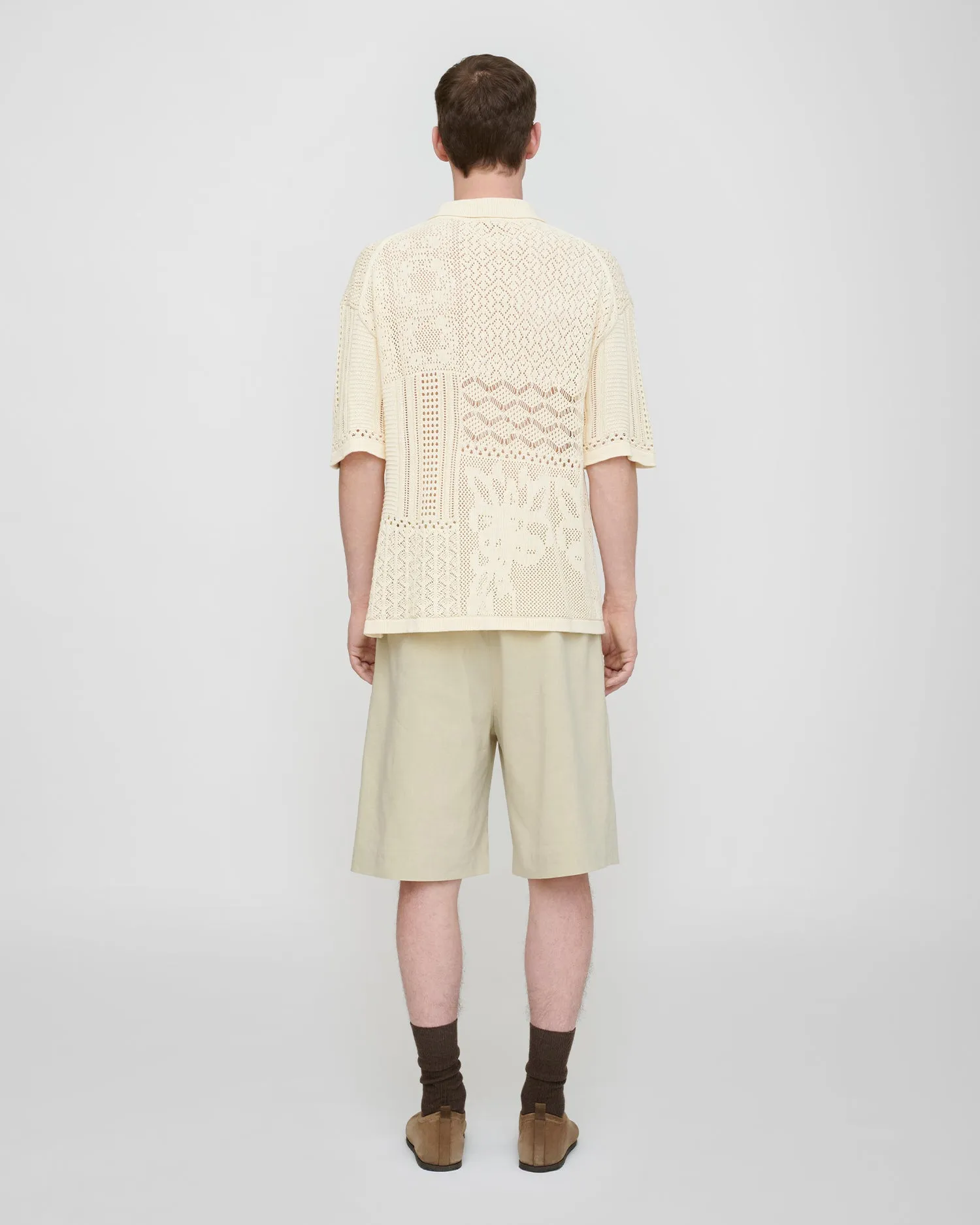 Jasim - Lace polo shirt - Creme sold by Nanushka product image thumbnail 2