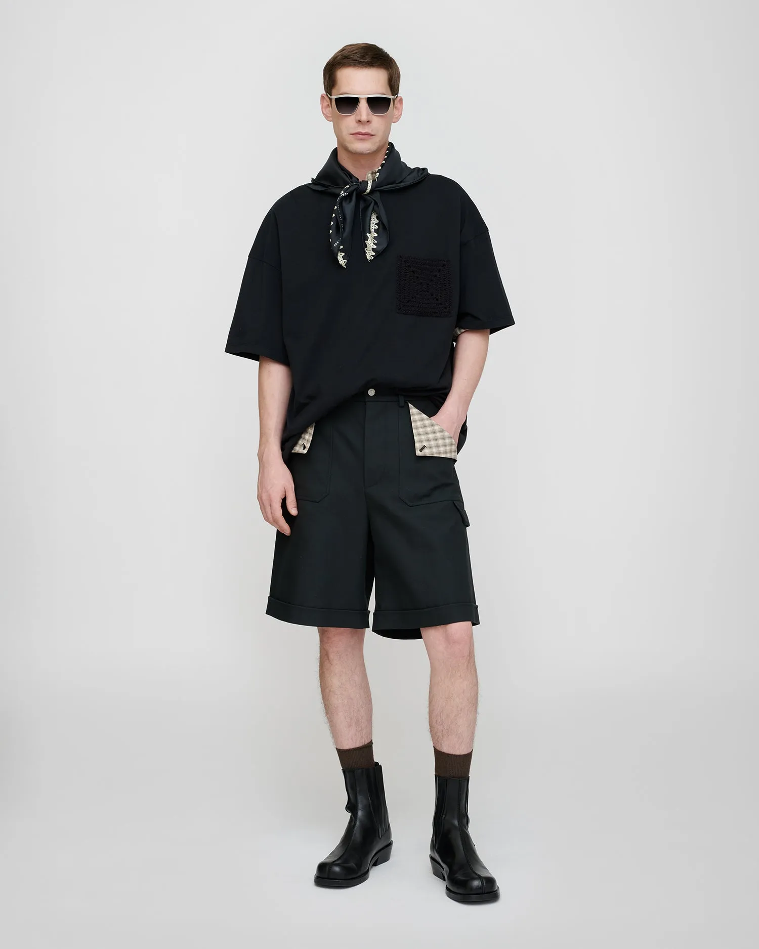 Beltran - Bermuda shorts - Anthracite sold by Nanushka product image thumbnail 3