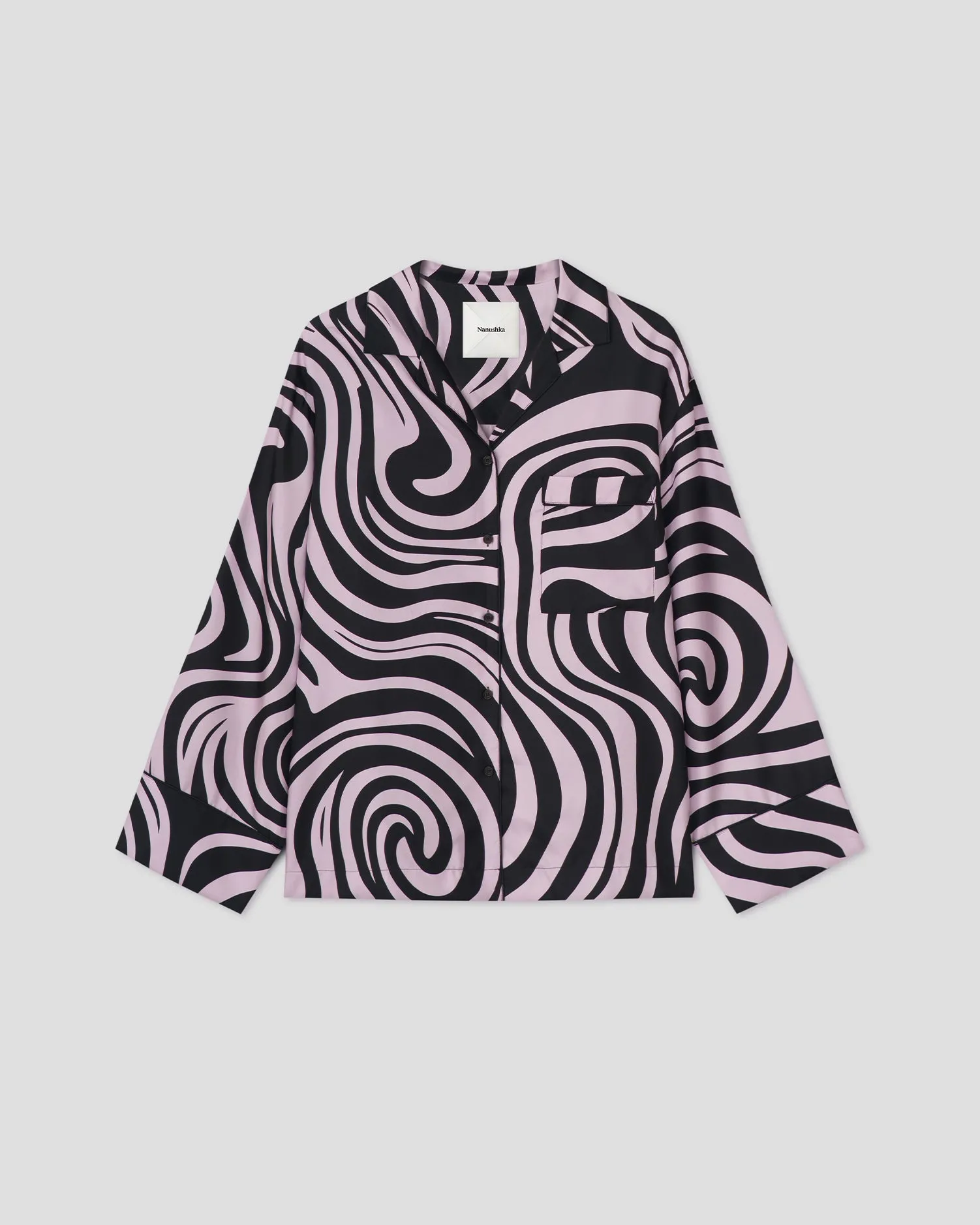 Tinsley - Relaxed shirt - Lilac Swirl sold by Nanushka