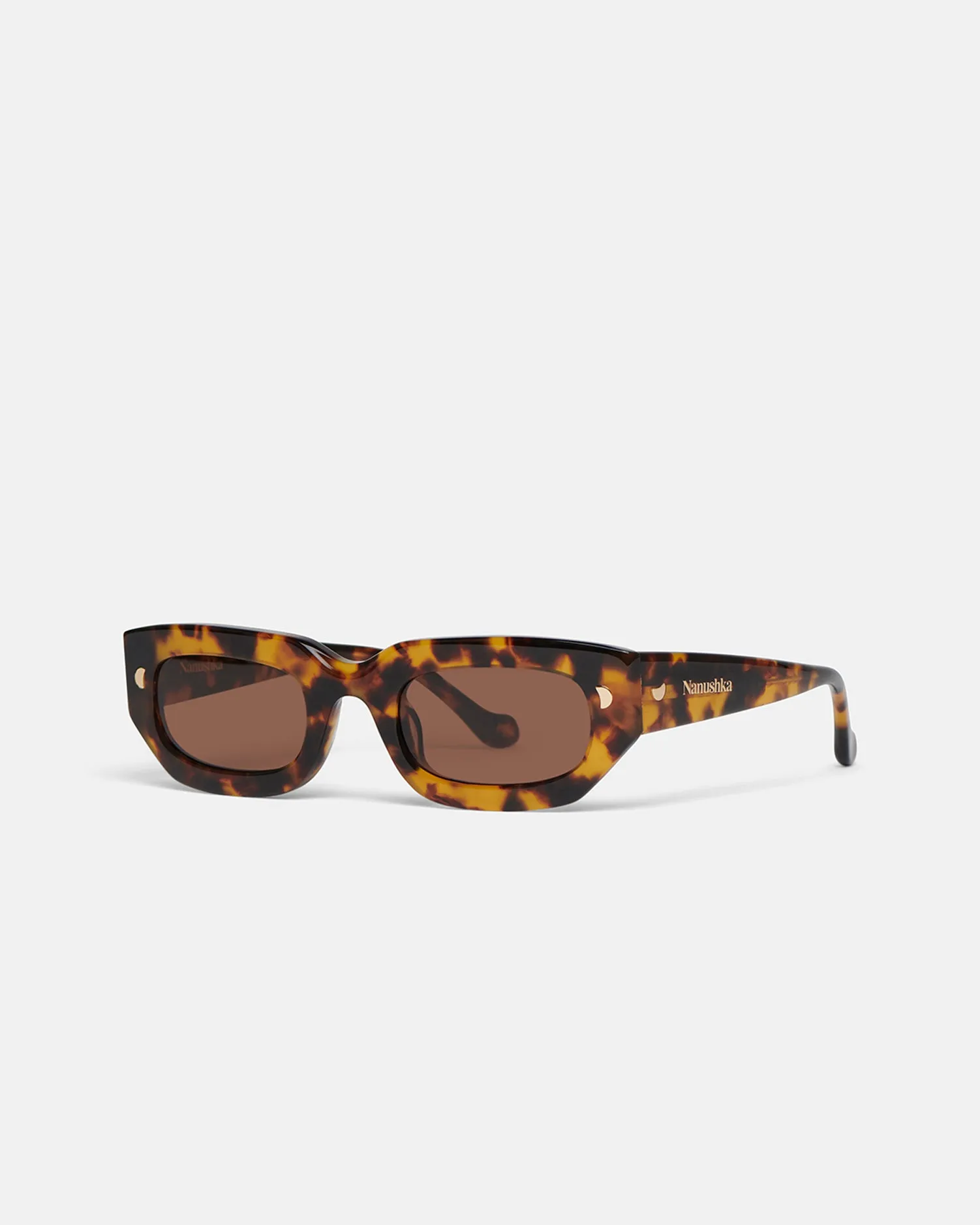 Kadee - Bio-Plastic D-Frame Sunglasses - Dark Amber sold by Nanushka product image thumbnail 2