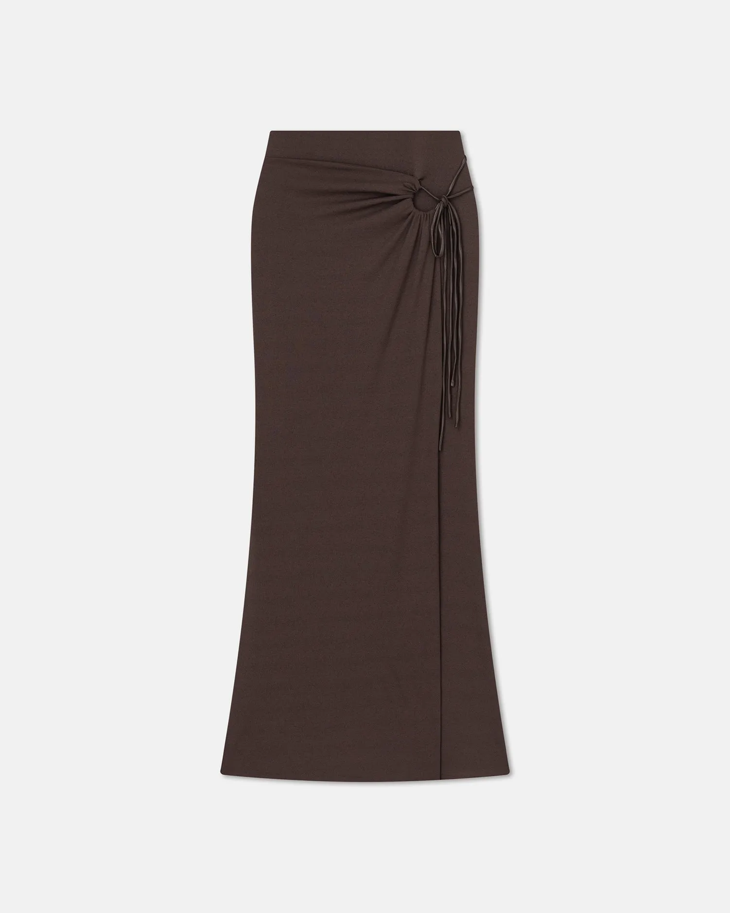 Macea - Mesh-Jersey Maxi Skirt - Nutmeg sold by Nanushka