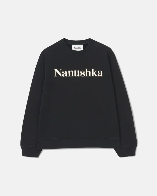 Remy - Organically Grown Cotton Sweatshirt - Black sold by Nanushka