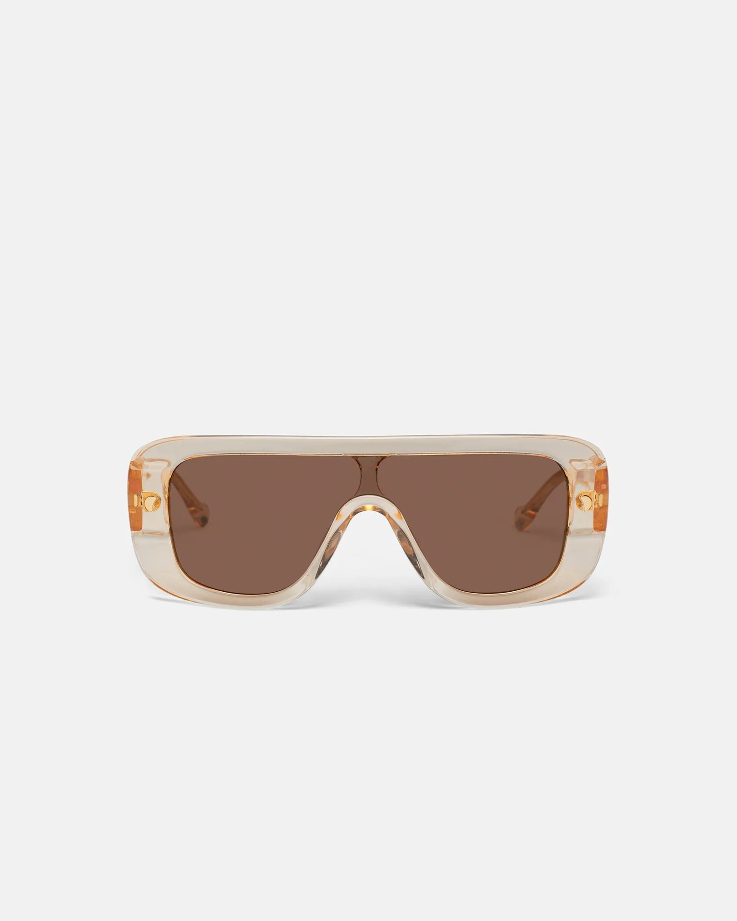 Monsino - Oversized Square-Frame Sunglasses - Champagne Eyewear sold by Nanushka