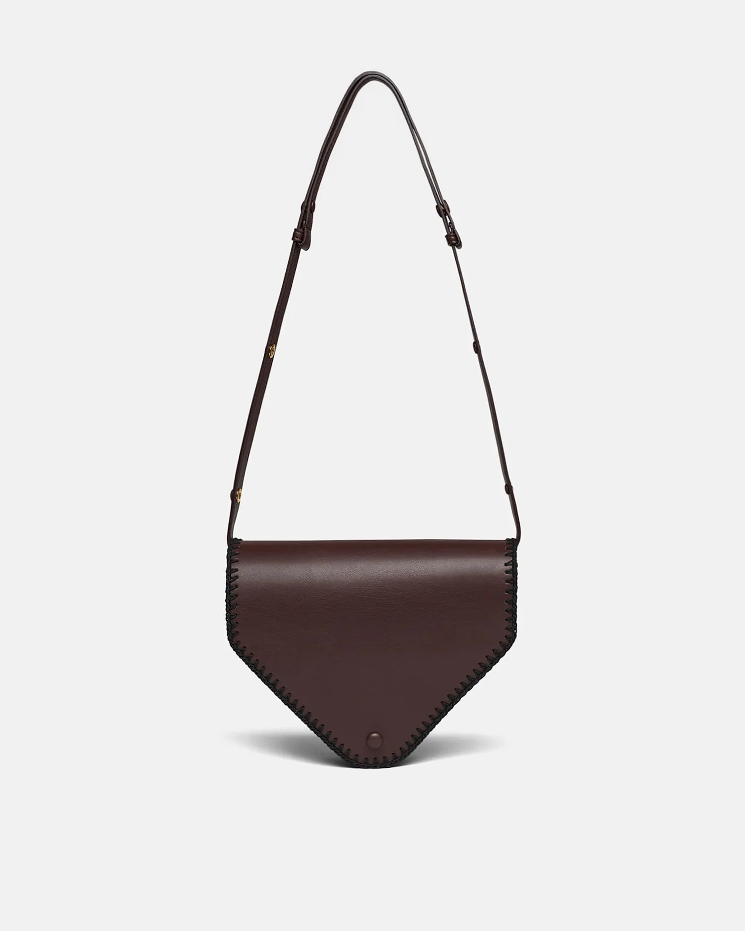 The Triangle Bag Medium - Alt-Nappa Shoulder Bag - Coffee BeanBlack sold by Nanushka product image thumbnail 2