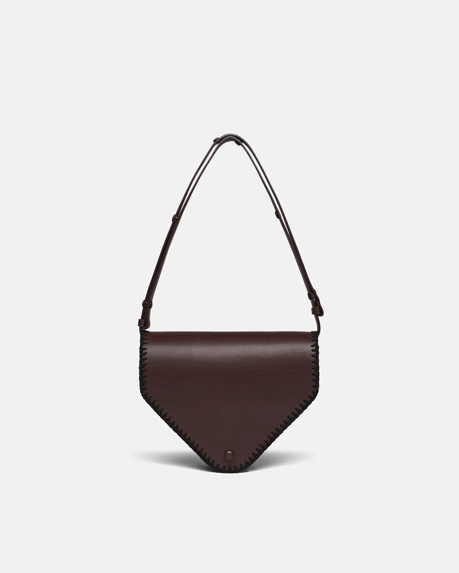 The Triangle Bag Medium - Alt-Nappa Shoulder Bag - Coffee BeanBlack sold by Nanushka