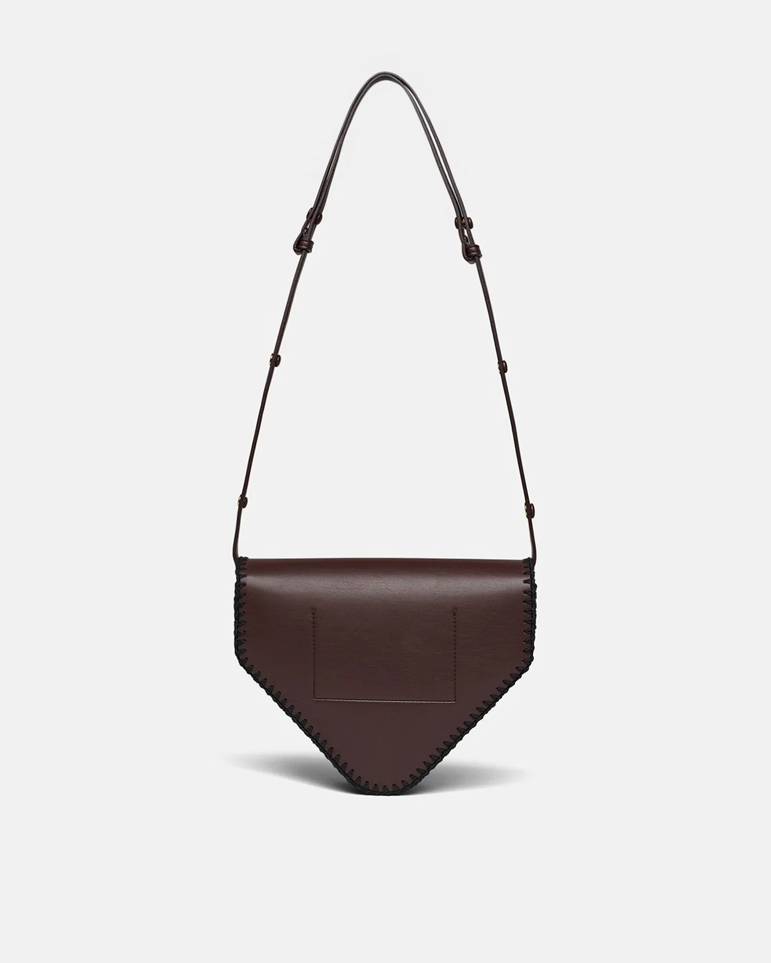 The Triangle Bag Medium - Alt-Nappa Shoulder Bag - Coffee BeanBlack sold by Nanushka product image thumbnail 4