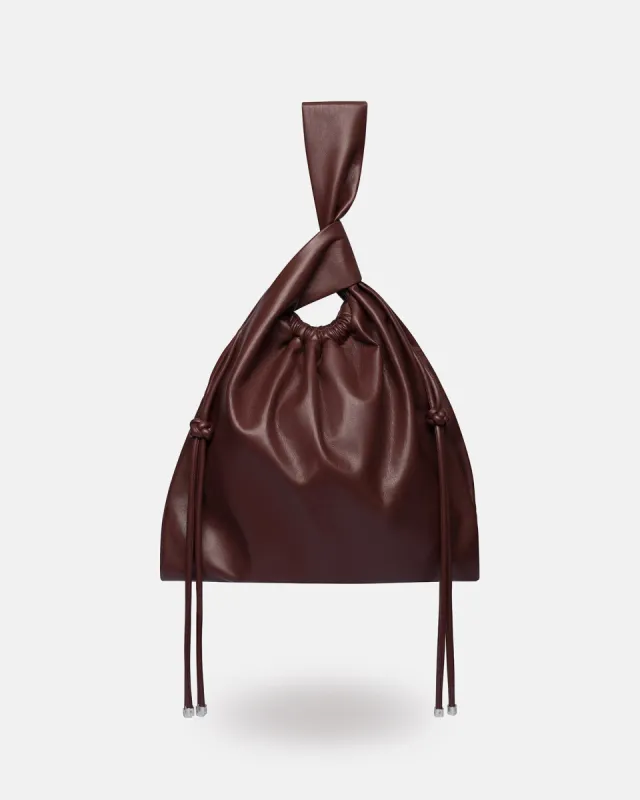 Jen Drawstring - Okobor™ Alt-Leather Bag - Plum Chutney sold by Nanushka