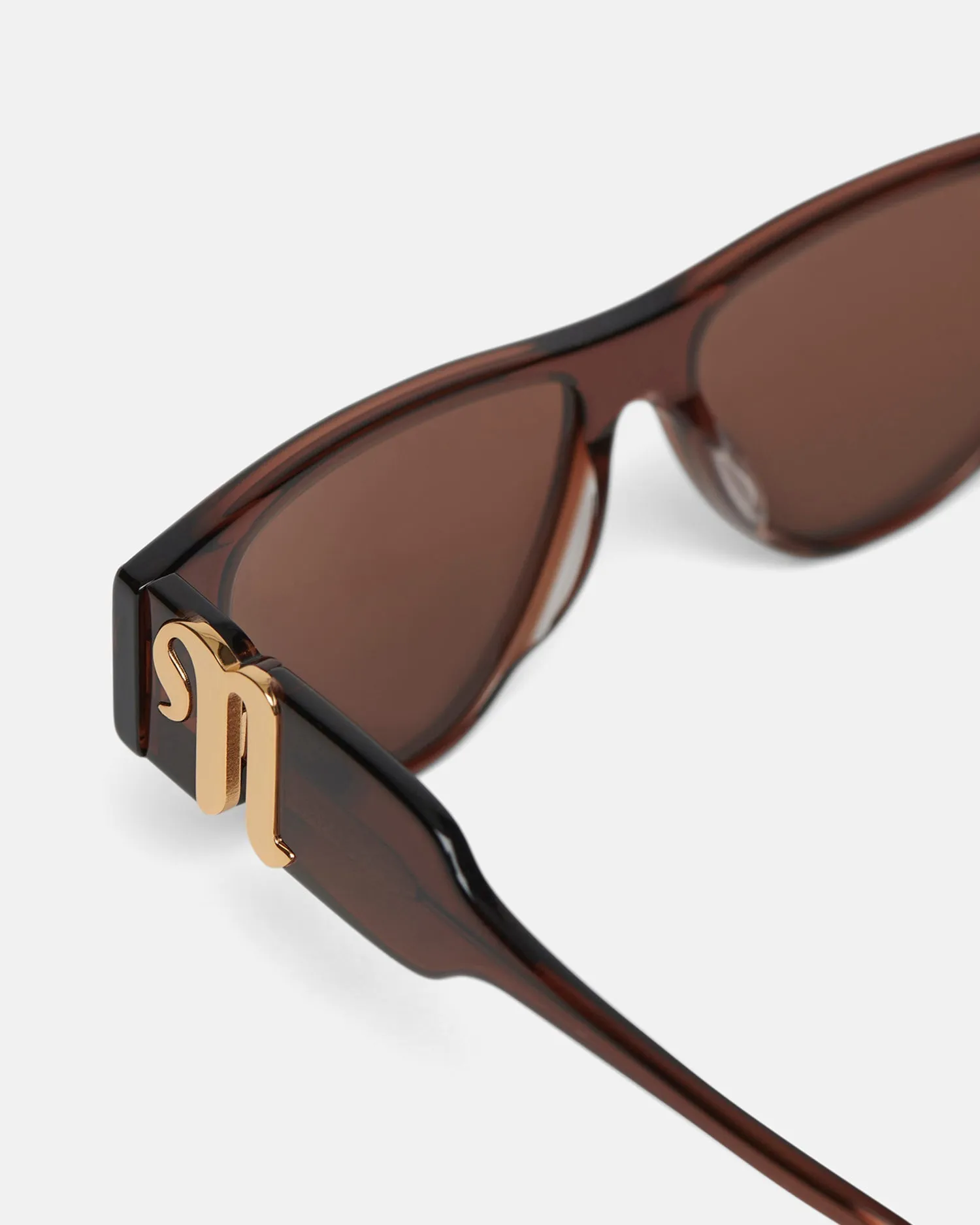 Emme - Bio-Plastic Cat-Eye Sunglasses - Brown sold by Nanushka product image thumbnail 3