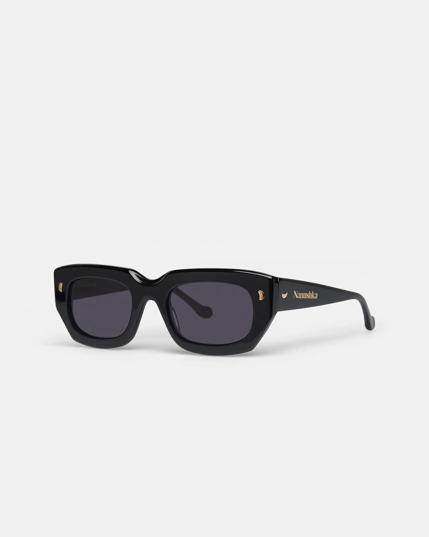Harley - Bio-Plastic Sunglasses - Black sold by Nanushka product image thumbnail 2