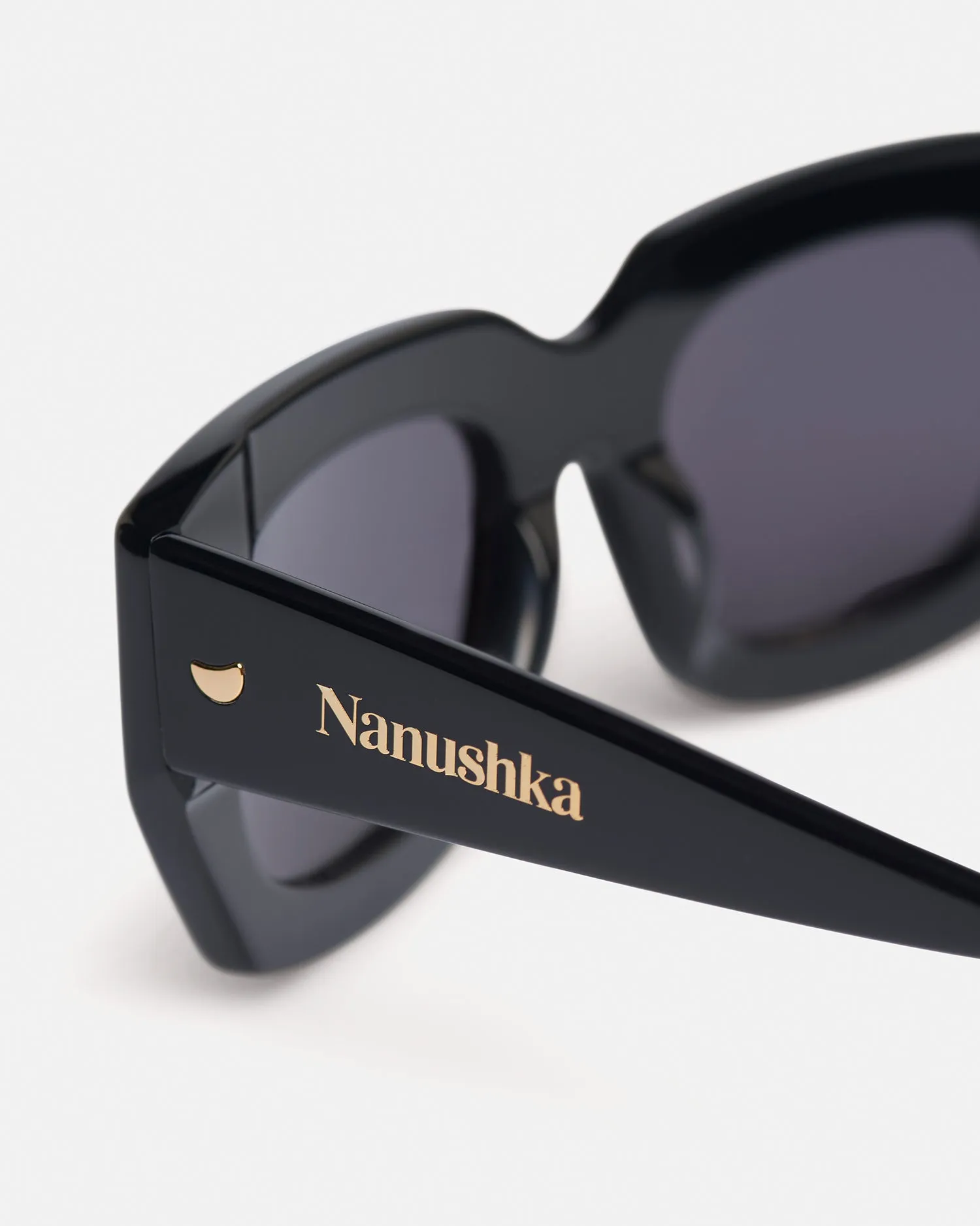 Harley - Bio-Plastic Sunglasses - Black sold by Nanushka product image thumbnail 3