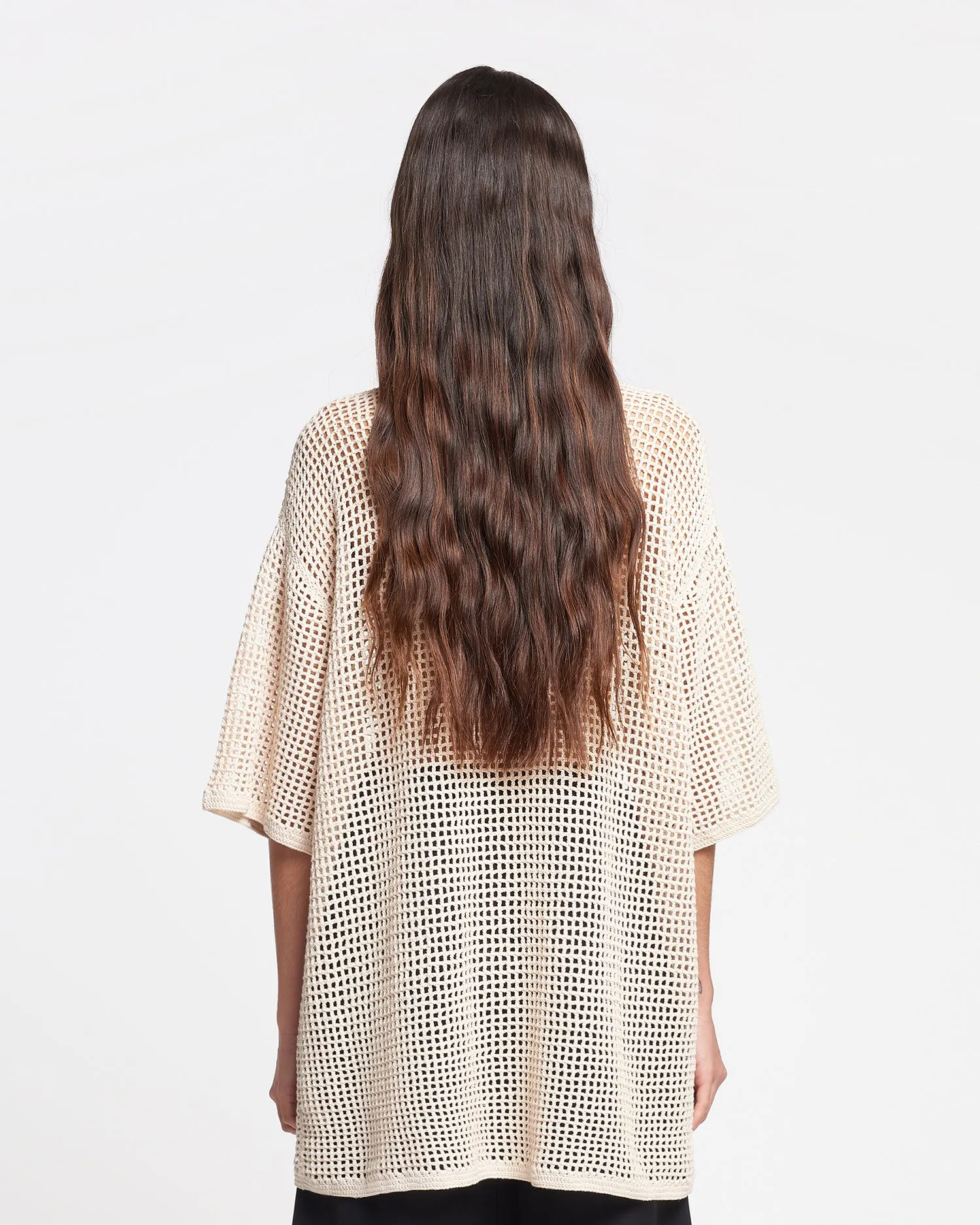 Estienne - Crochet Lace T-Shirt - Creme sold by Nanushka product image thumbnail 4