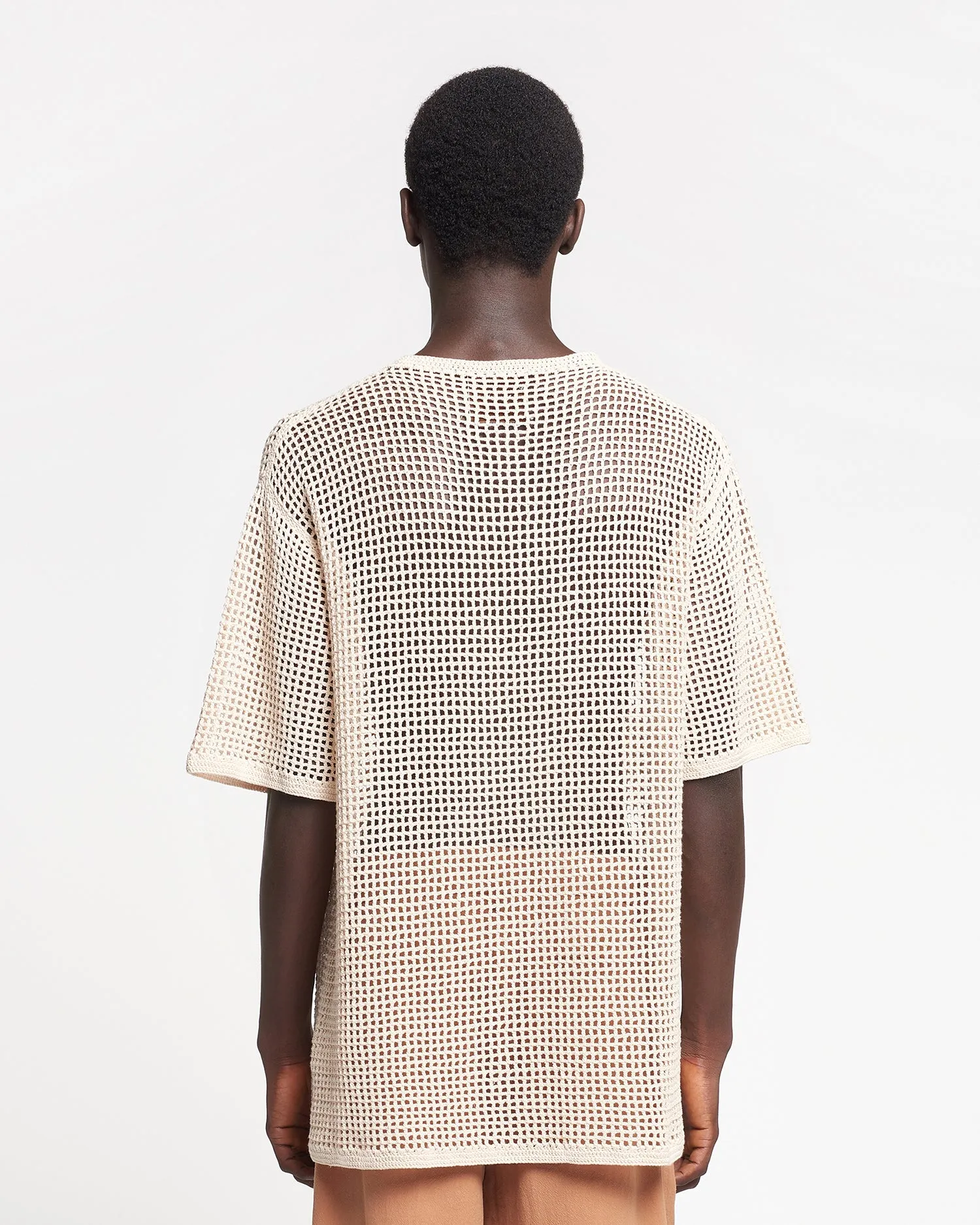 Estienne - Crochet Lace T-Shirt - Creme sold by Nanushka product image thumbnail 5