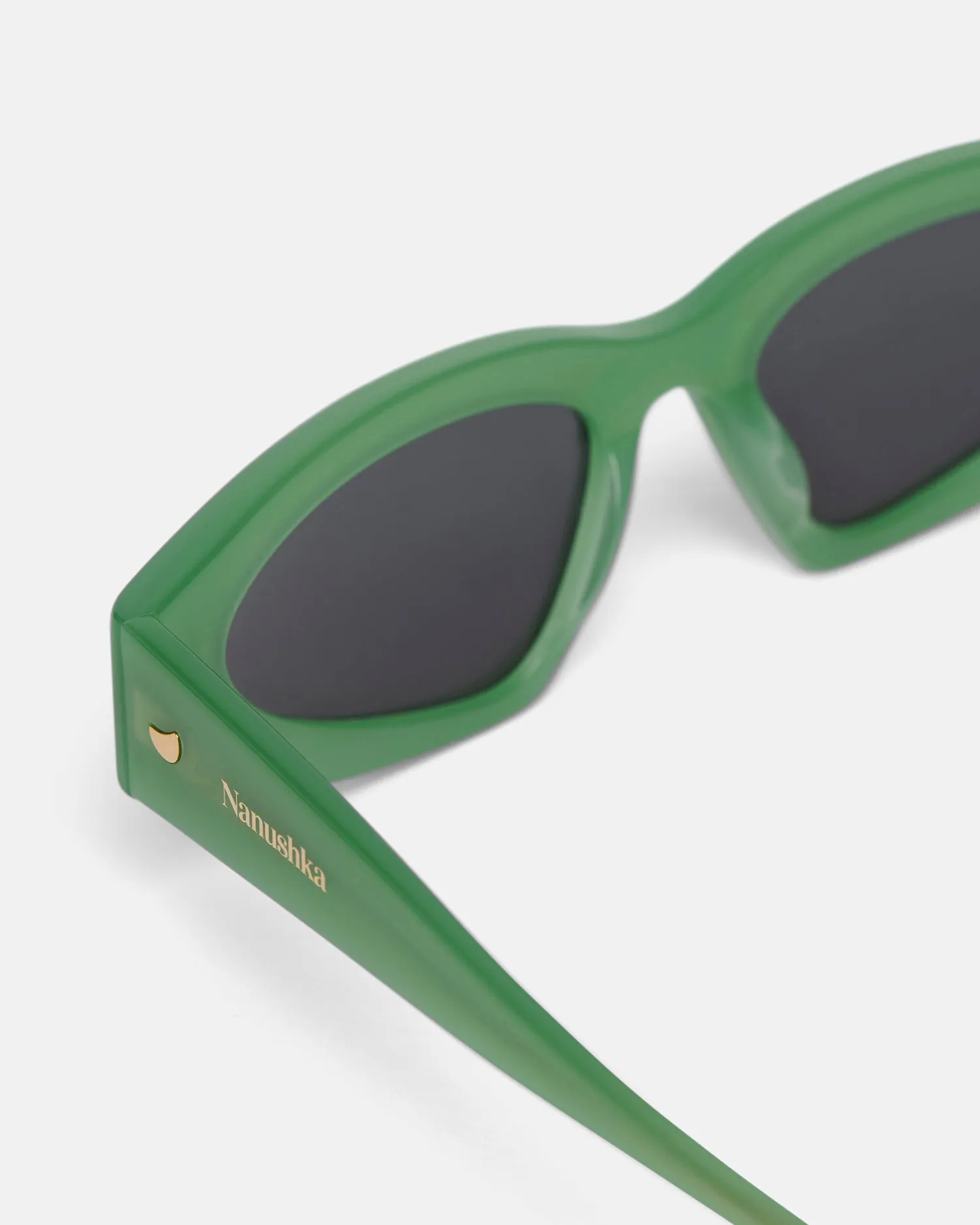 Crista - Bio-Plastic D-Frame Sunglasses - Green sold by Nanushka product image thumbnail 3