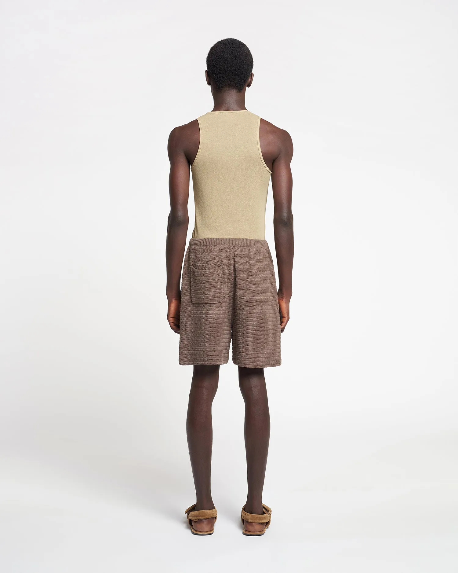 Levon - Mesh-Jersey Tank Top - Pale Olive sold by Nanushka product image thumbnail 3