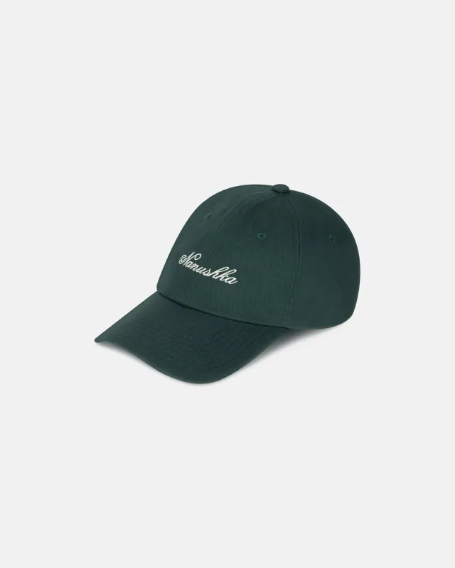 Val - Calligraphy Baseball Cap - Pine Green sold by Nanushka