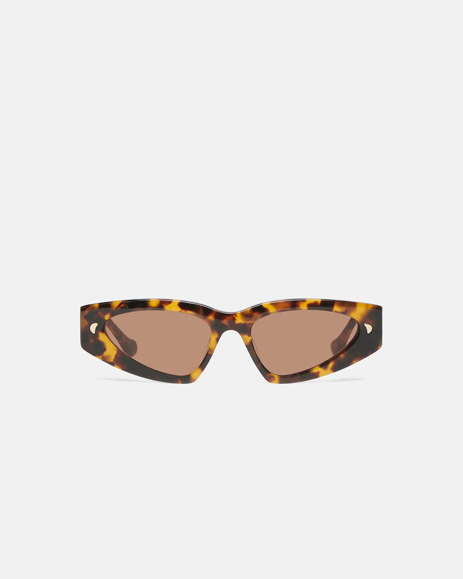 Crista - Bio-Plastic D-Frame Sunglasses - Dark Amber sold by Nanushka